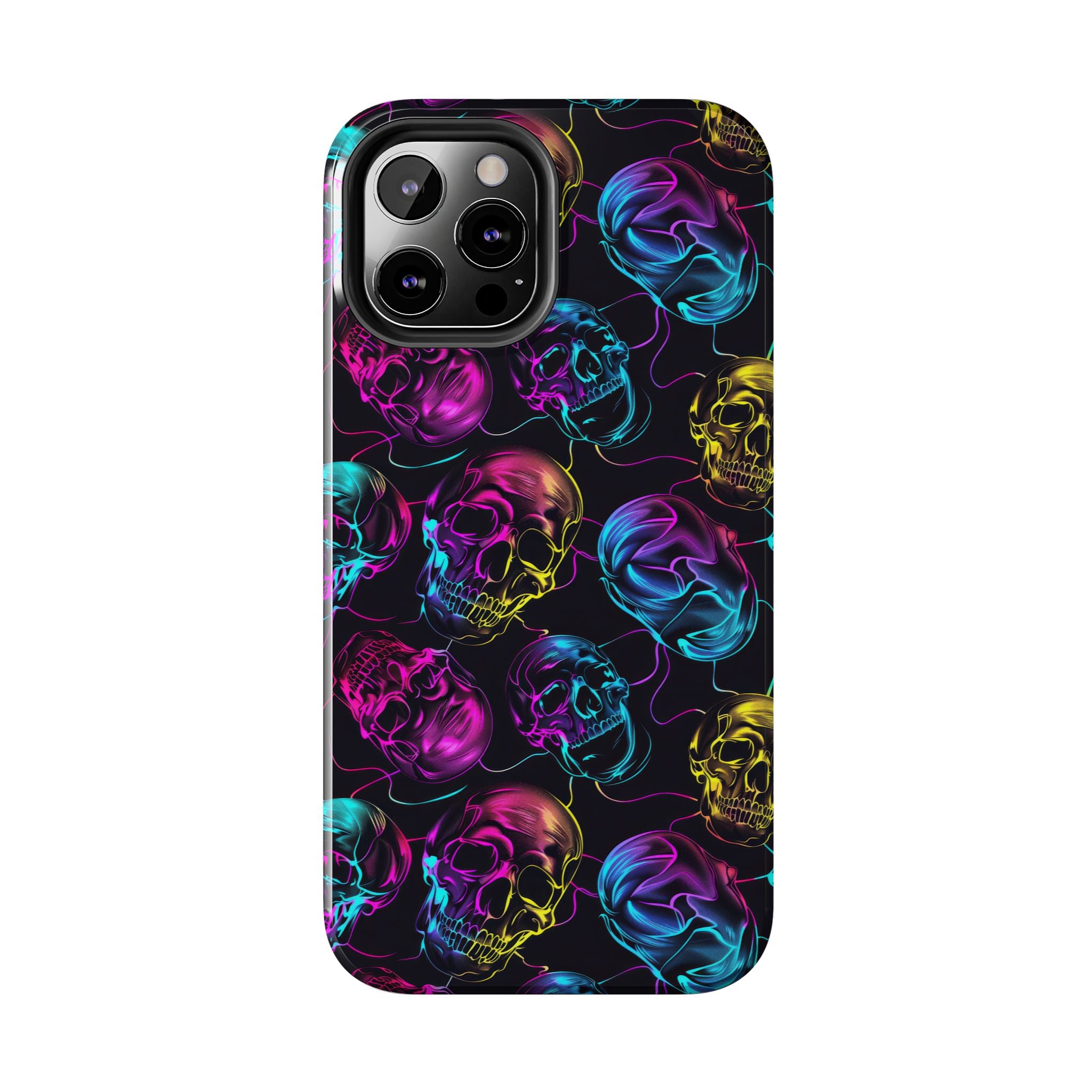 Neon Skull Cell Phone Case Tough Phone Cases