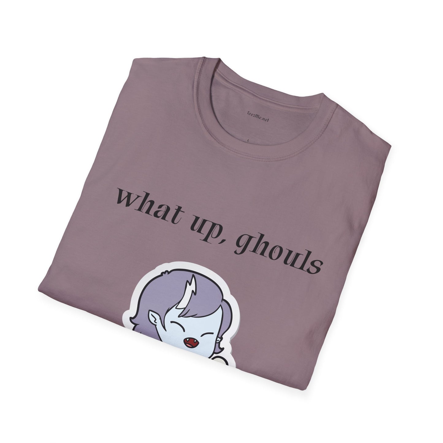 What up, ghouls - Unisex Softstyle T-Shirt 100% Cotton Graphic