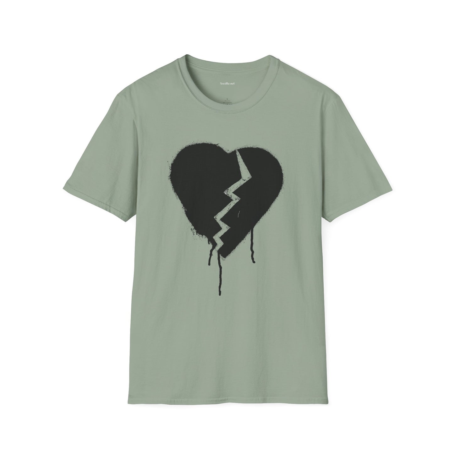 Broken Heart  - Unisex Softstyle T-Shirt 100% Cotton Graphic