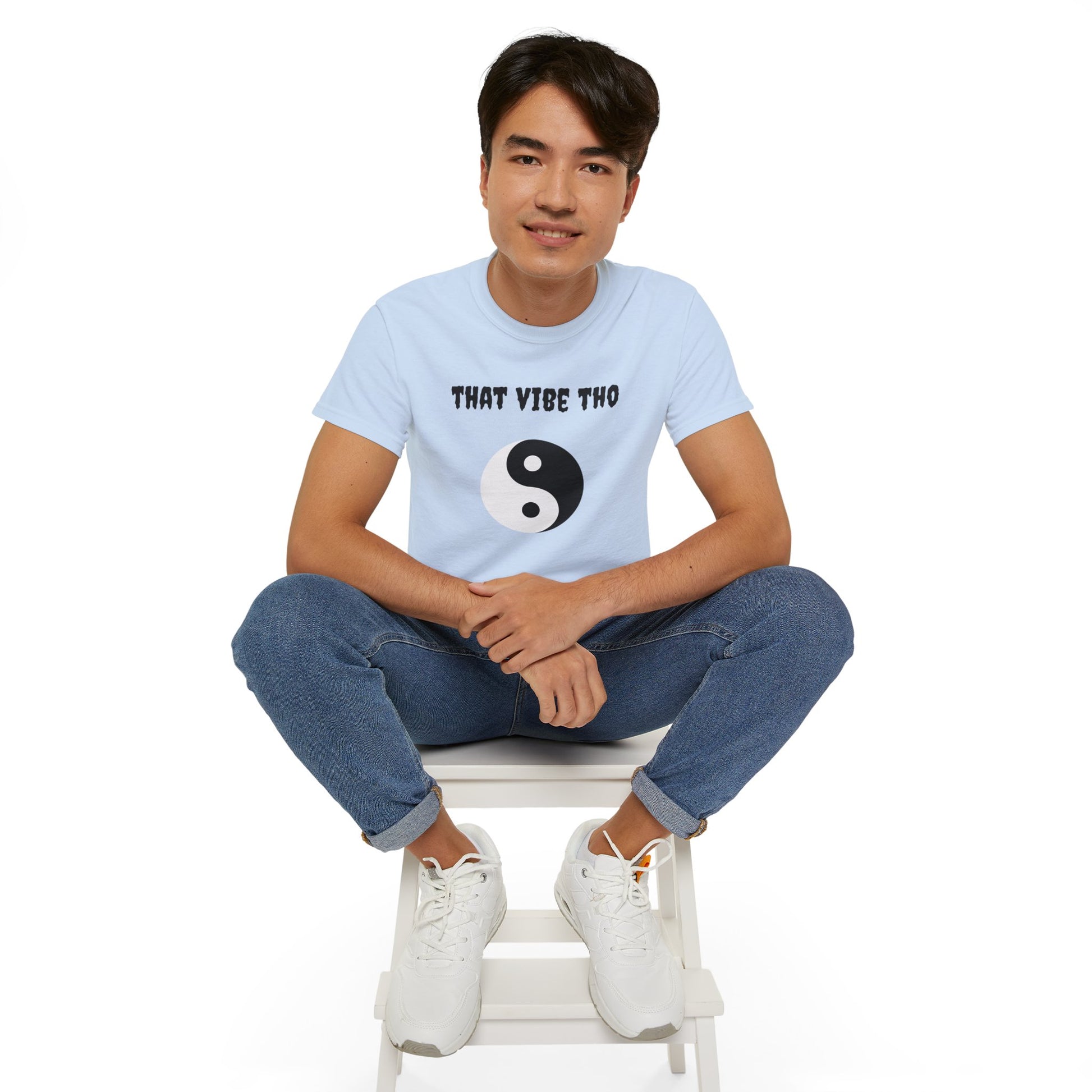 That vibe tho - Unisex Ultra Cotton Tee 100% Cotton Graphic
