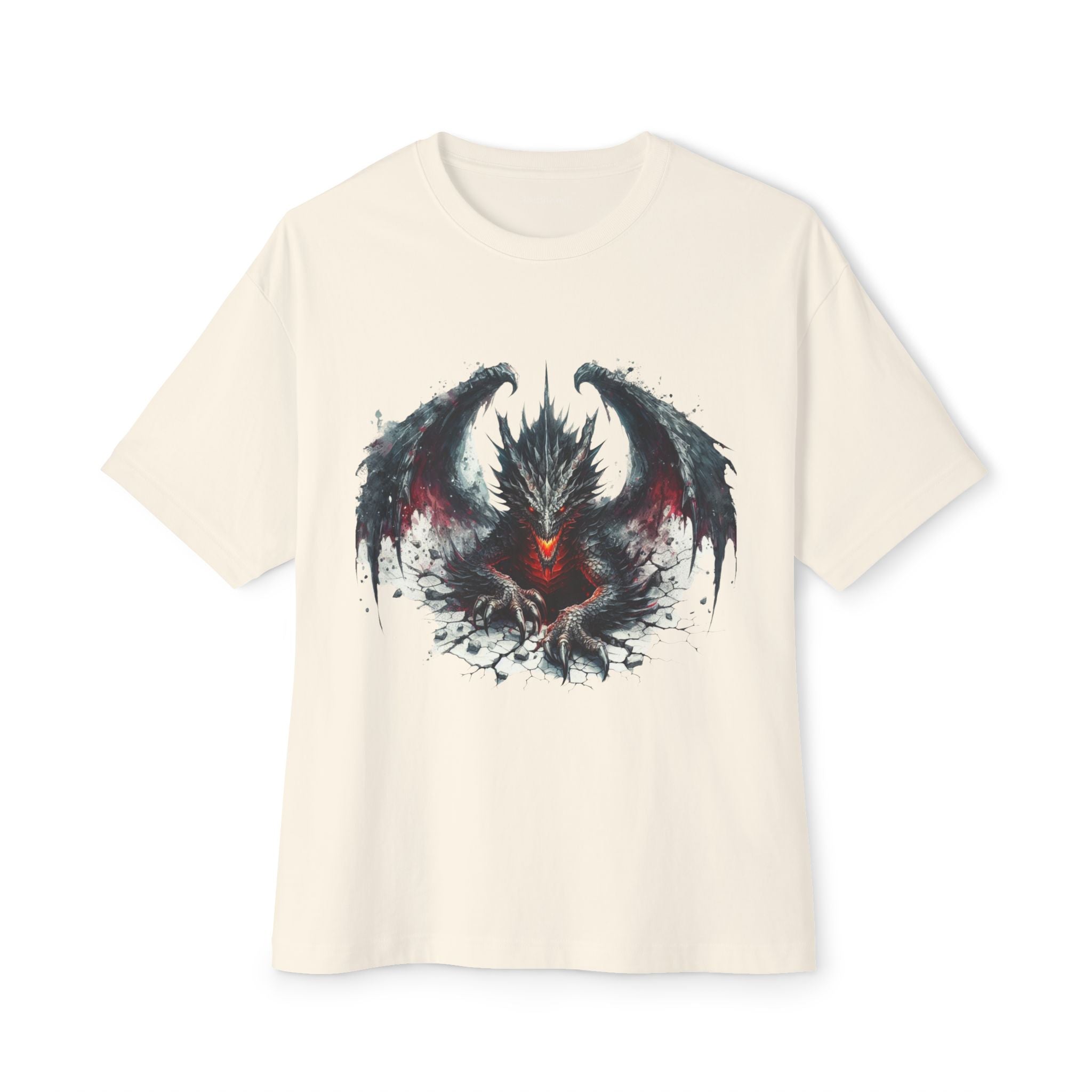 Goth Dragon1 - Unisex Oversized Boxy Tee