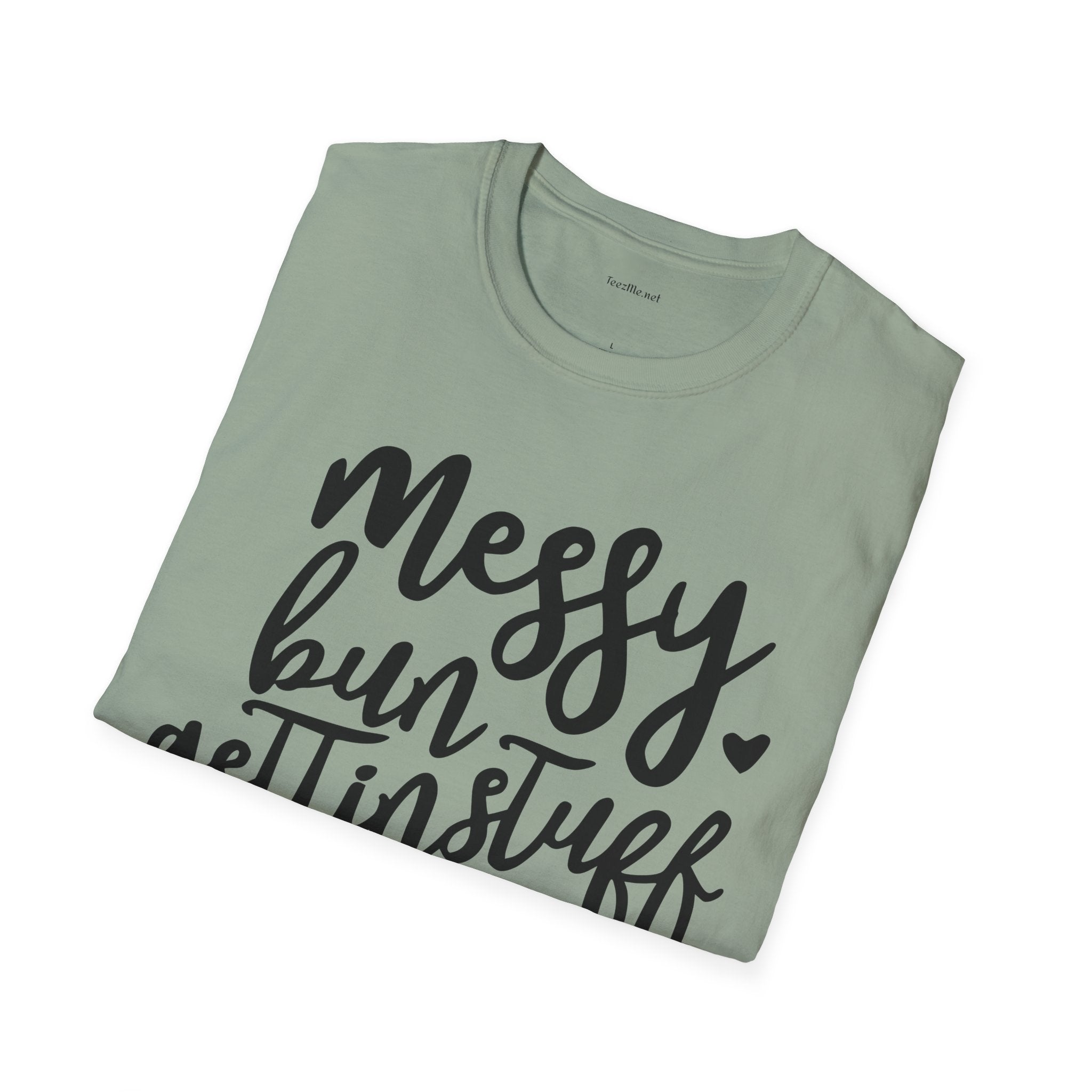 Messy Bun  - Unisex Softstyle T-Shirt 100% Cotton Graphic