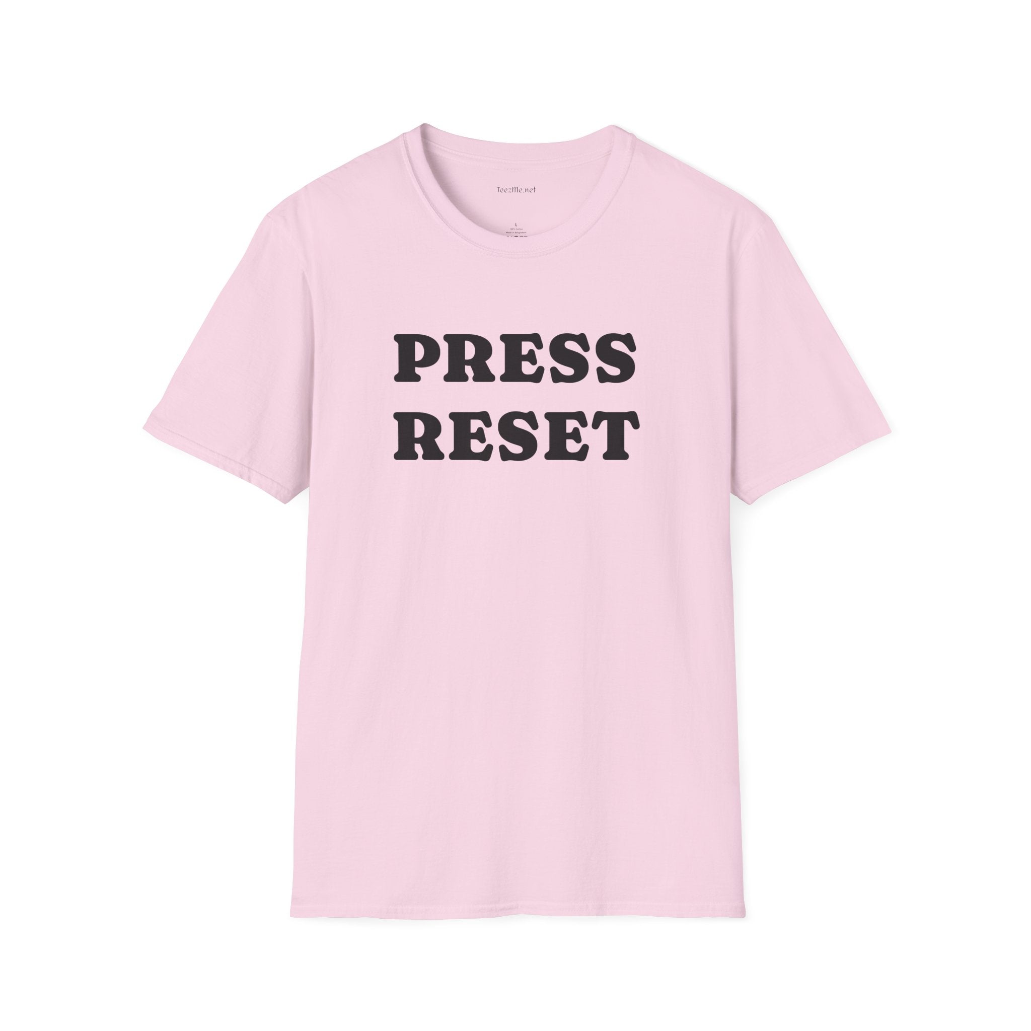 Press Reset - Unisex Softstyle T-Shirt 100% Cotton Graphic