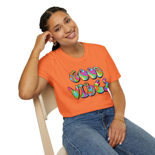Good Vibes - Unisex Softstyle T-Shirt 100% Cotton Graphic