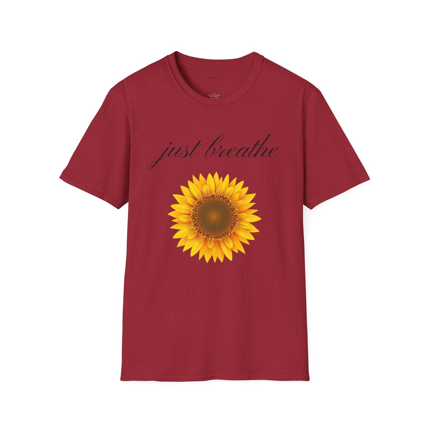 Just breathe - Unisex Softstyle T-Shirt 100% Cotton Graphic
