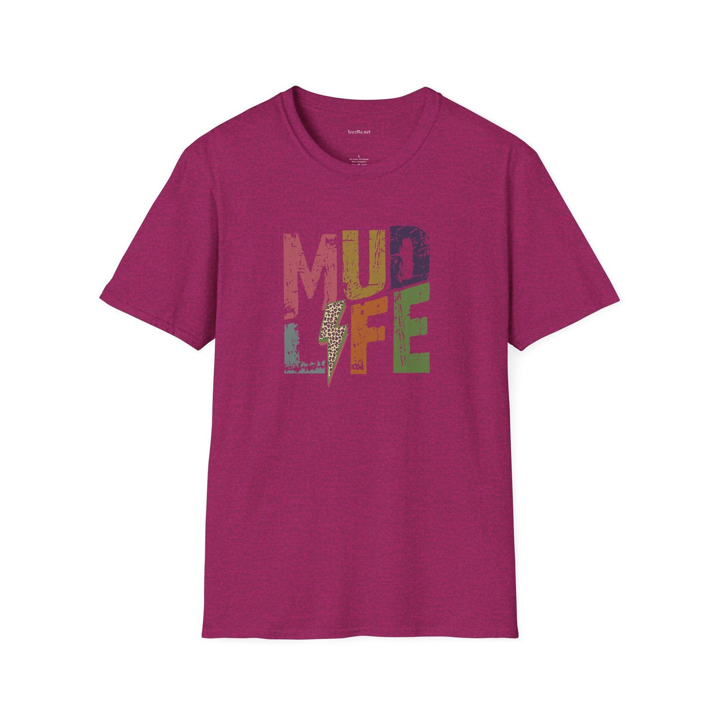 MUD LIFE  - Unisex Softstyle T-Shirt 100% Cotton Graphic