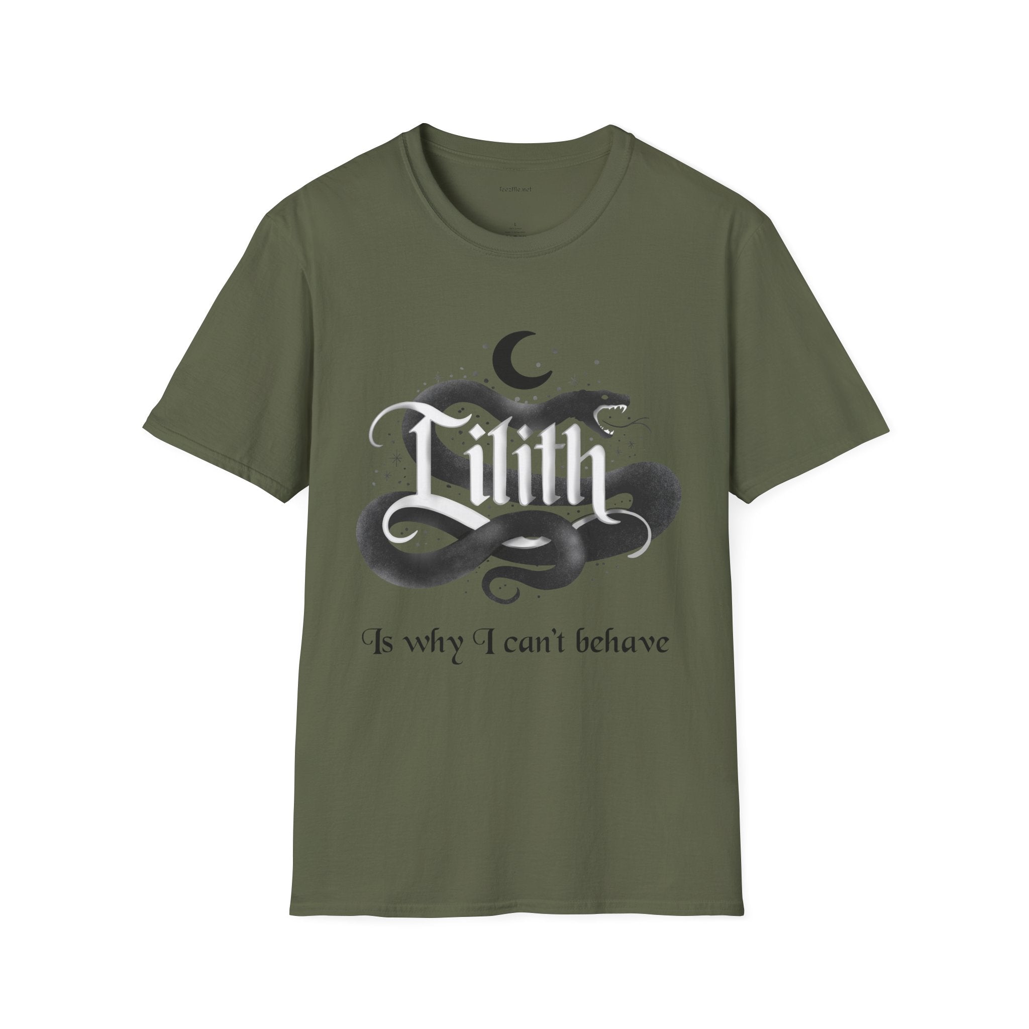 Lilith Is Why I Can't Behave Unisex Softstyle T-Shirt 100% Cotton Graphic