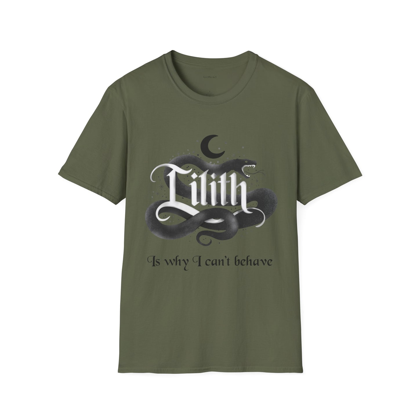 Lilith Is Why I Can't Behave Unisex Softstyle T-Shirt 100% Cotton Graphic