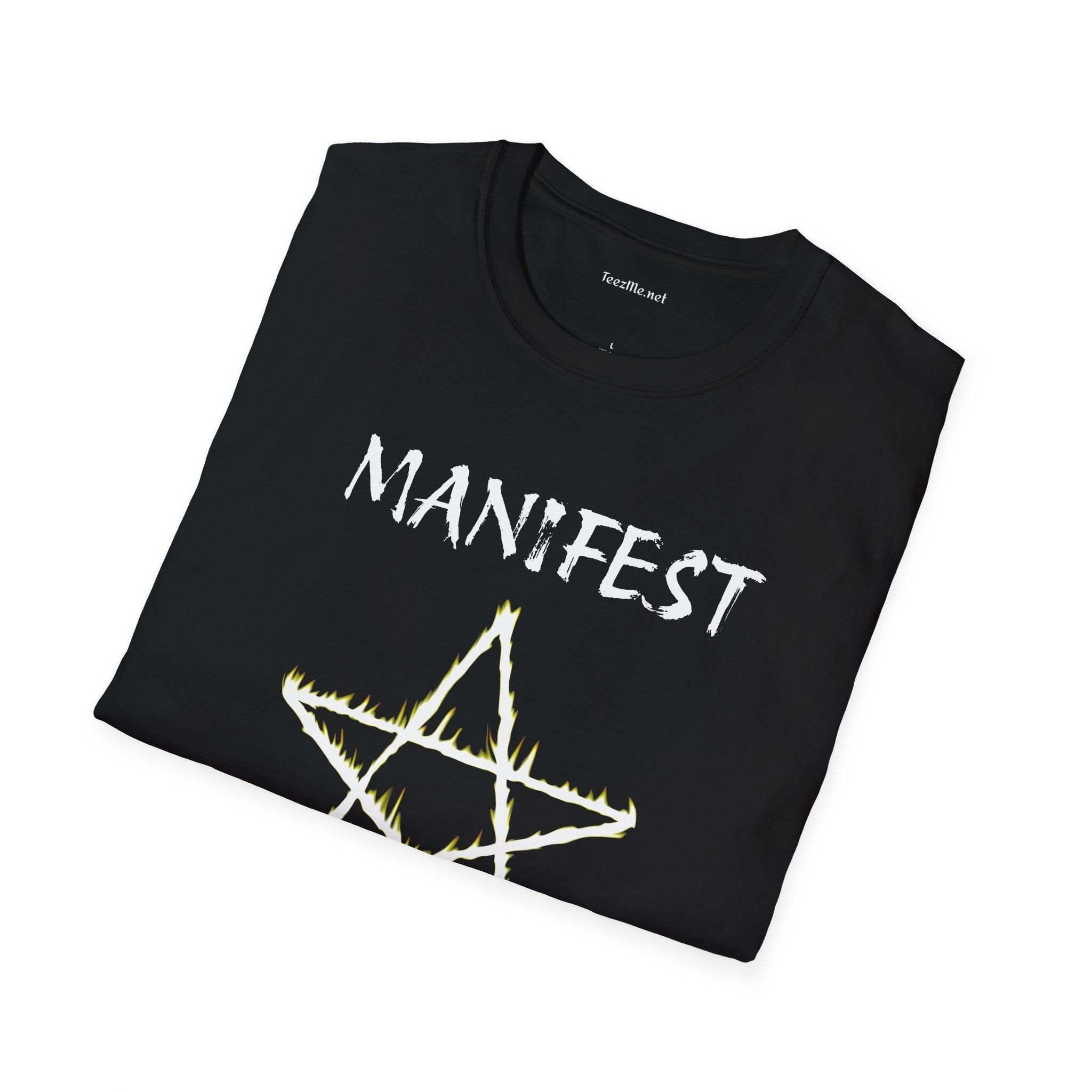 Manifest Your Dreams with Star - Unisex Softstyle T-Shirt 100% Cotton Graphic