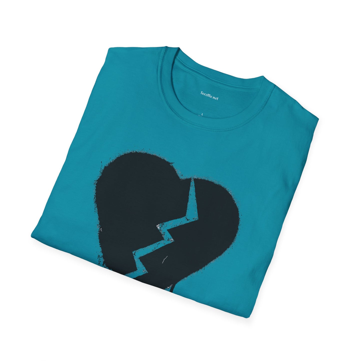 Broken Heart  - Unisex Softstyle T-Shirt 100% Cotton Graphic