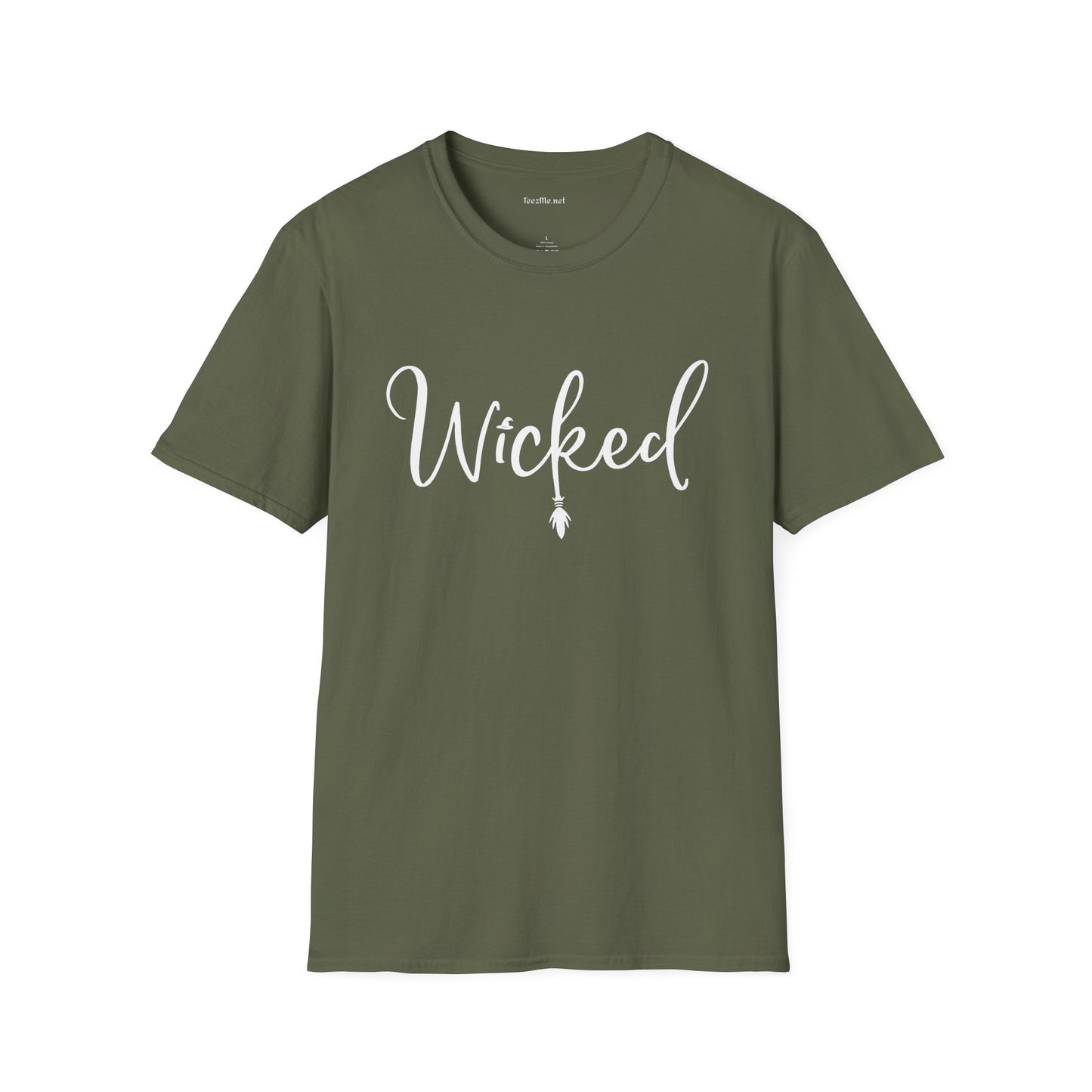 Wicked (white) Unisex SoftStyle T-Shirt 100% Cotton Graphic