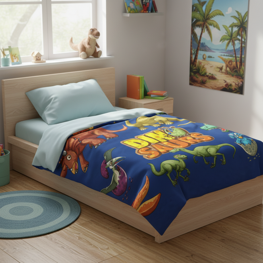 Dinosaurs Velveteen Plush Blanket