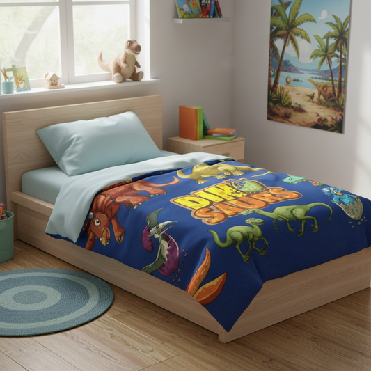 Dinosaurs Velveteen Plush Blanket