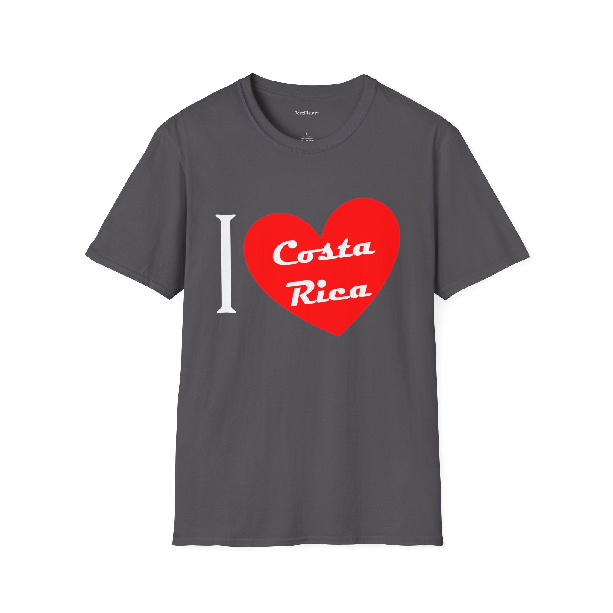 I Love Costa Rica Unisex Softstyle T-Shirt 100% Cotton