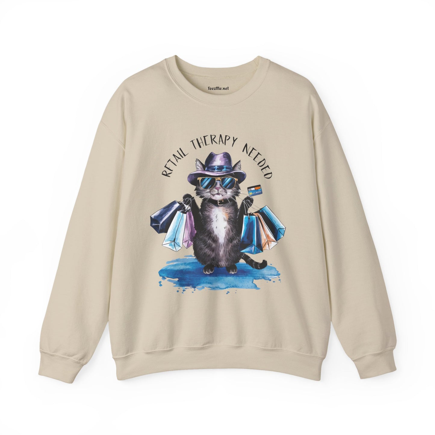 Retail Therapy Needed Unisex Heavy Blend™ Crewneck Sweatshirt Graphic