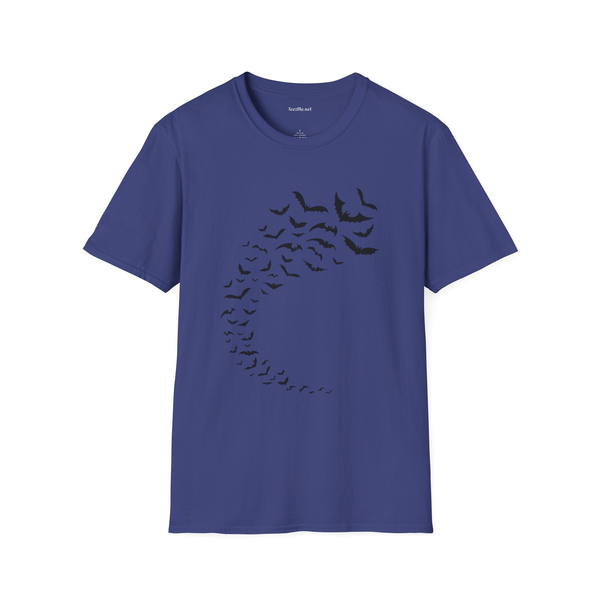 Bats in Flight Unisex Softstyle T-Shirt 100% Cotton Graphic
