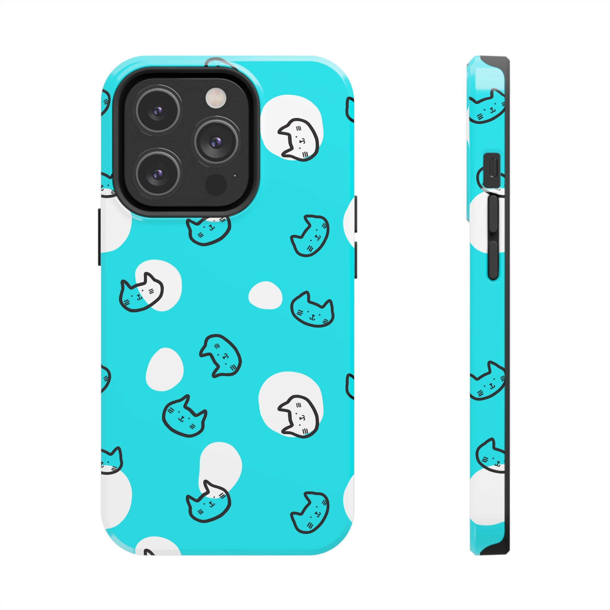 Cute Cat Pattern Cell Phone Case Tough Phone Cases