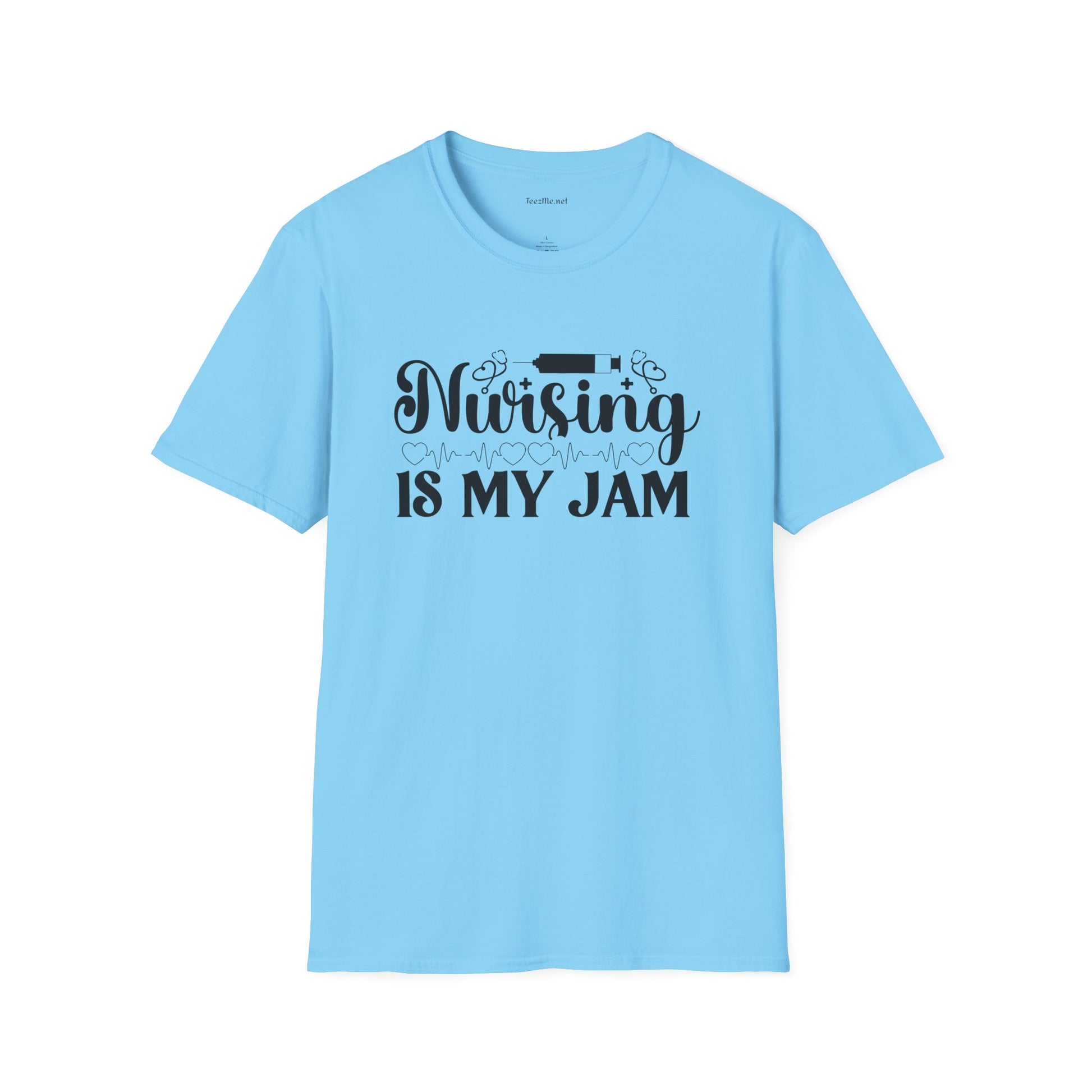 Nursing is my Jam Unisex Softstyle T-Shirt 100% Cotton Graphic