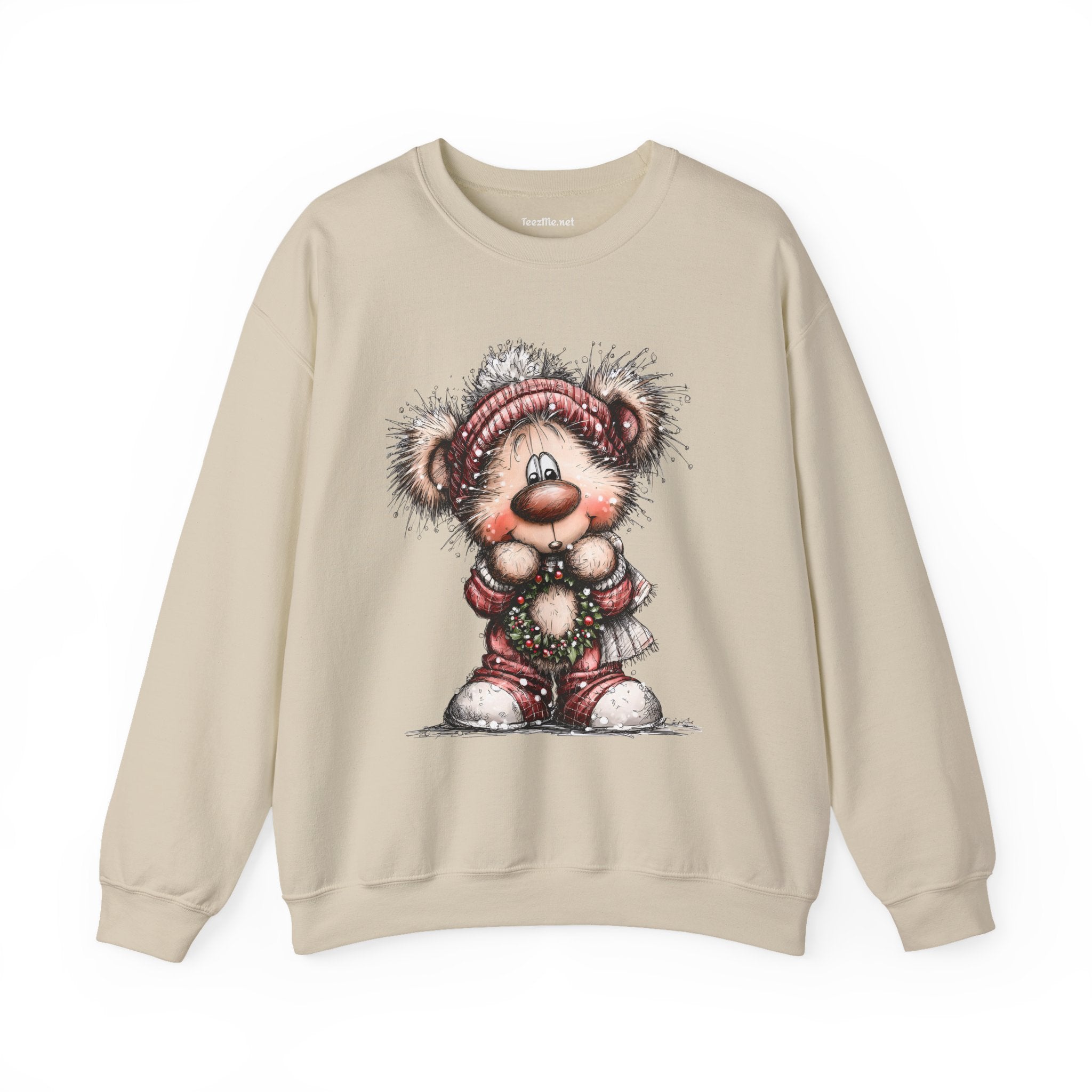 Whimsical Christmas Bear 01 Unisex Heavy Blend™ Crewneck Sweatshirt