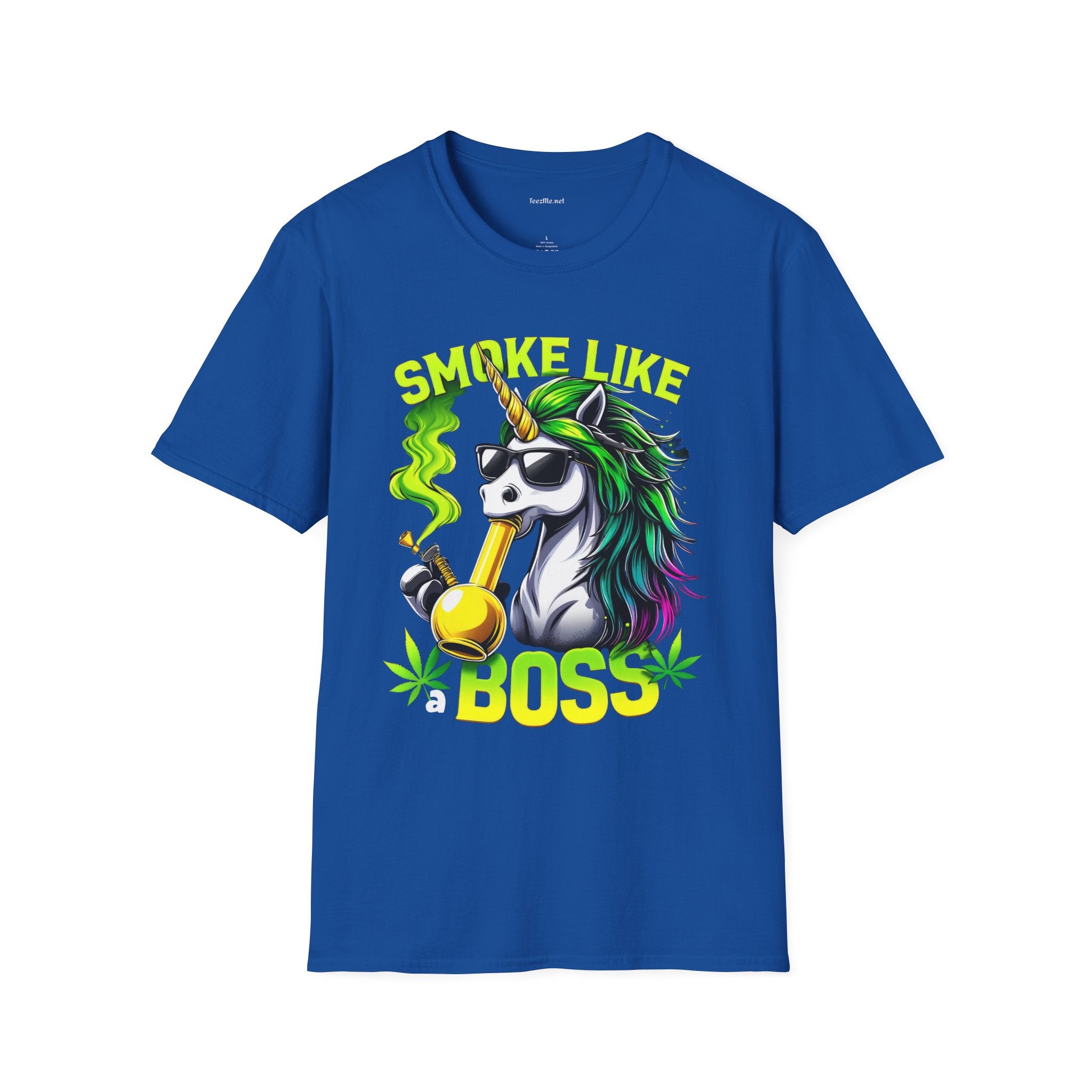 Smoke Like a Boss #420 Unisex Softstyle T-Shirt 100% Cotton Graphic