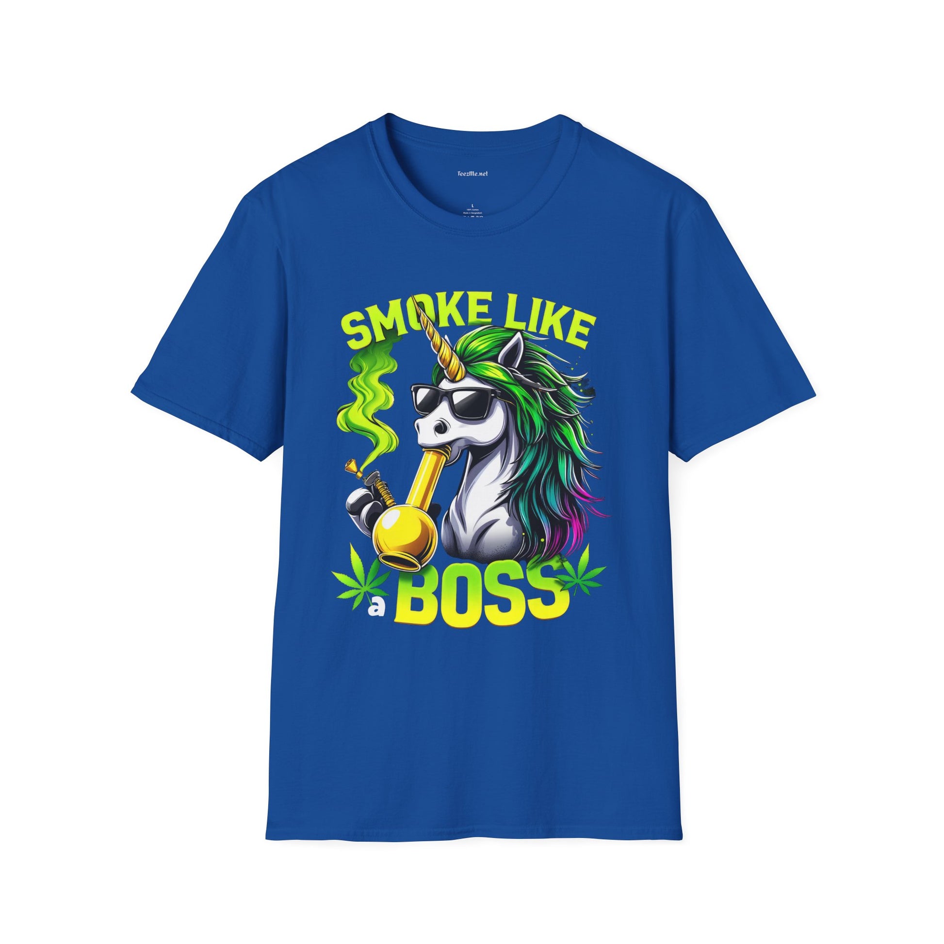 Smoke Like a Boss #420 Unisex Softstyle T-Shirt 100% Cotton Graphic
