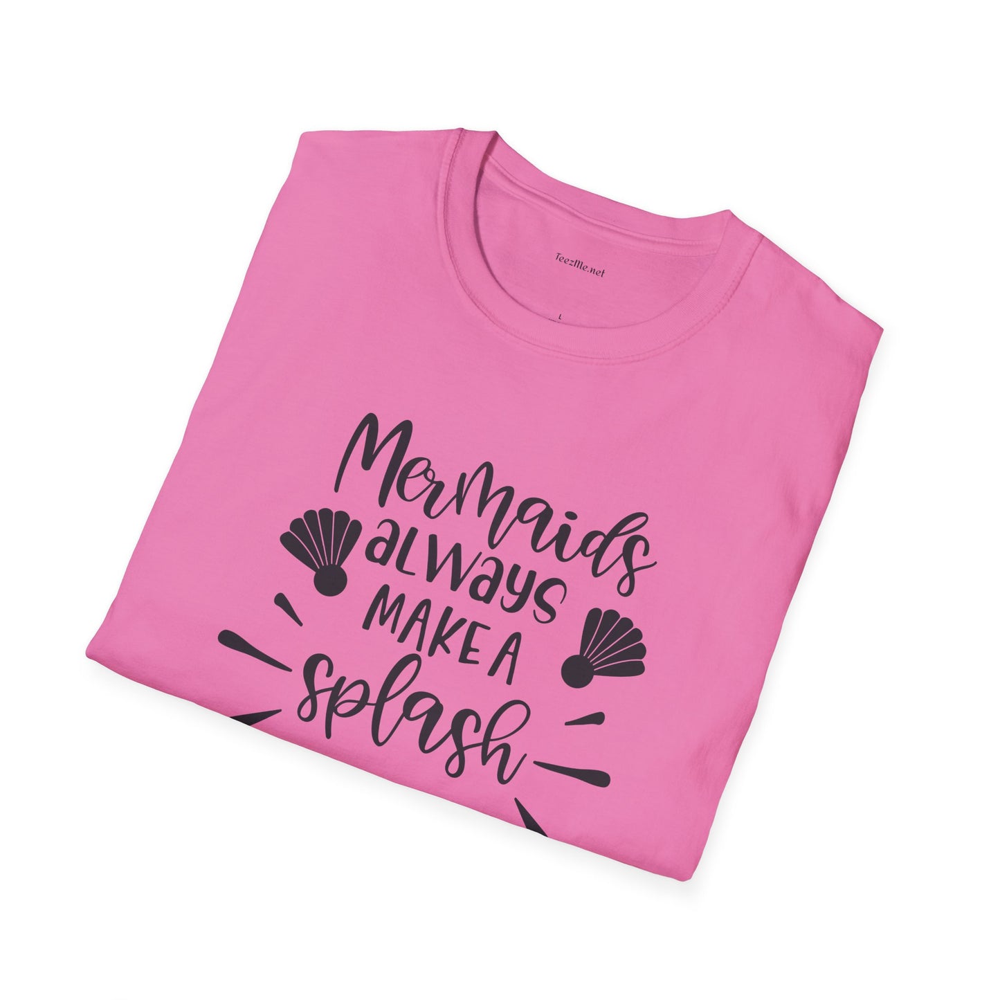 Mermaids make a splash - Unisex Softstyle T-Shirt 100% Cotton Graphic