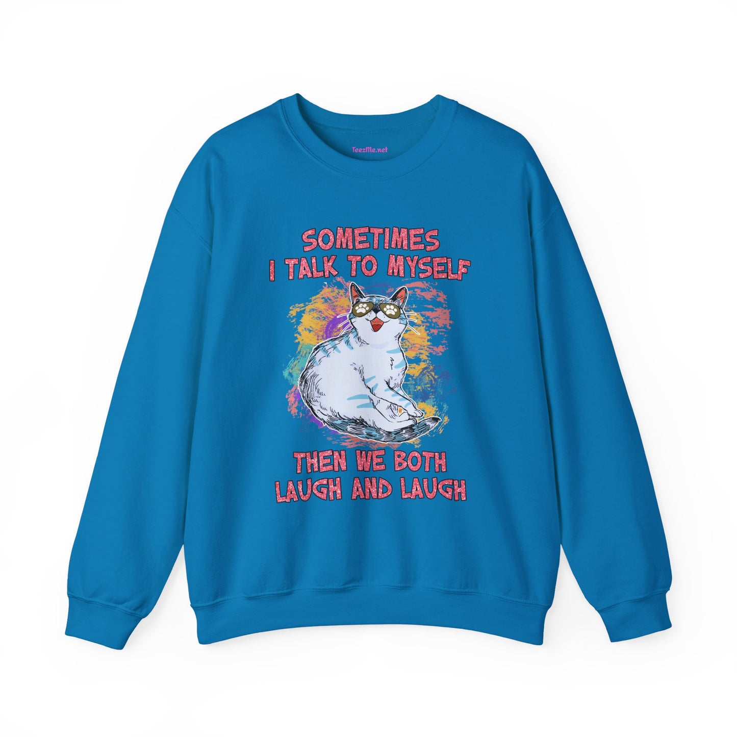Sometimes I talk to myself Unisex Heavy Blend™ Crewneck Sweatshirt Graphic