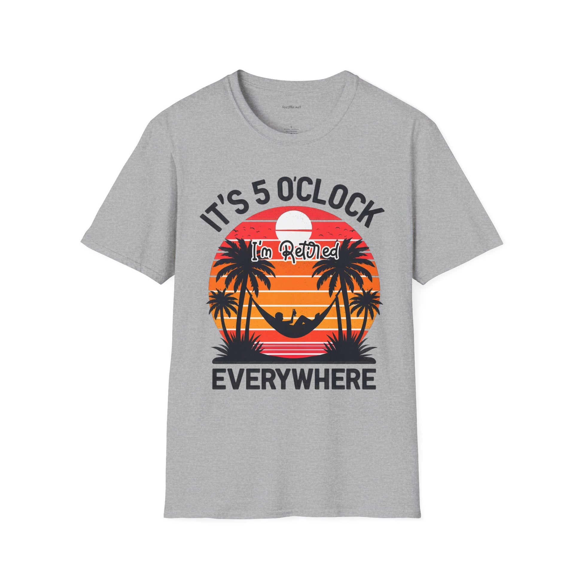 Retired - It's 5 - Unisex Softstyle T-Shirt 100% Cotton Graphic