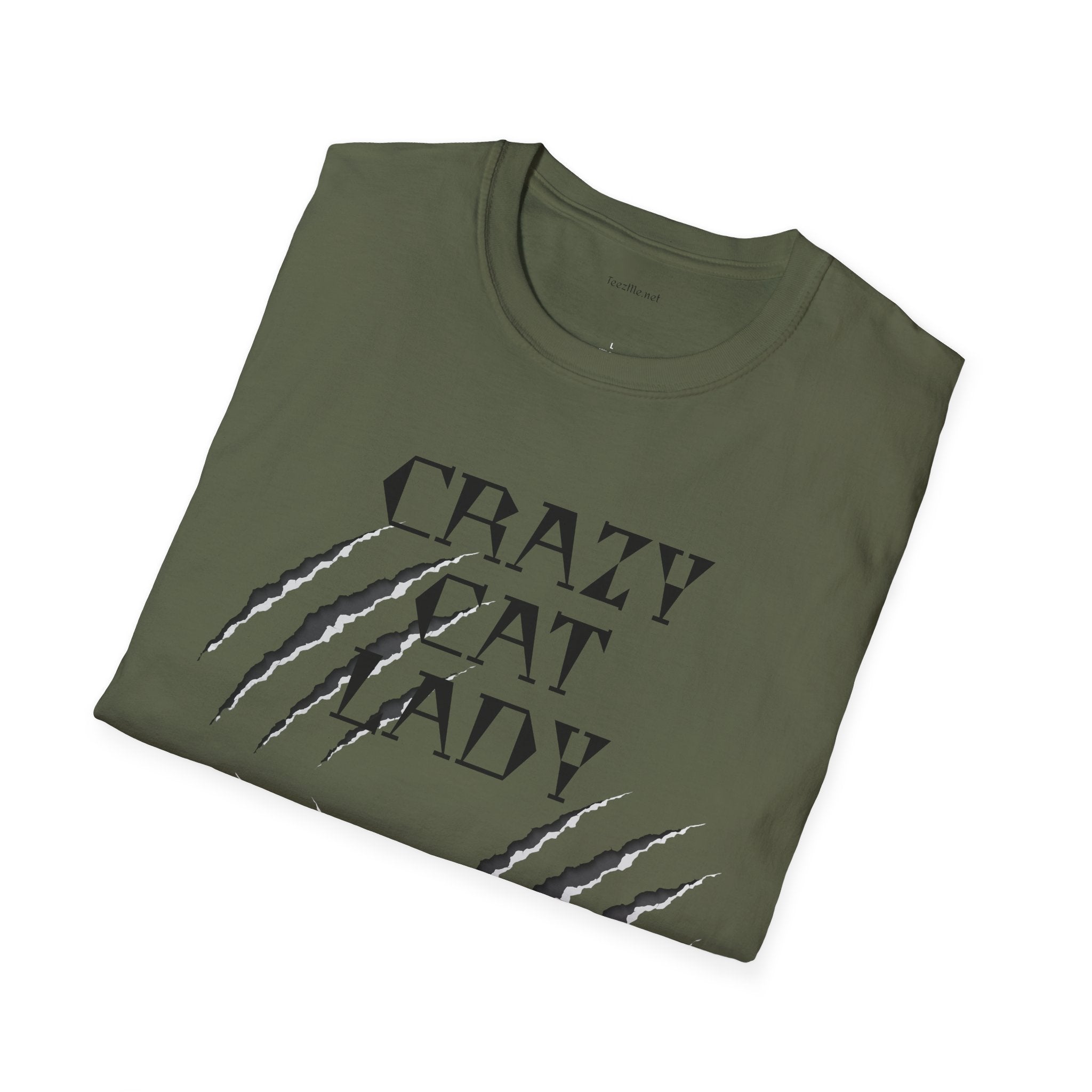 Crazy Cat Lady - Unisex Softstyle T-Shirt 100% Cotton Graphic
