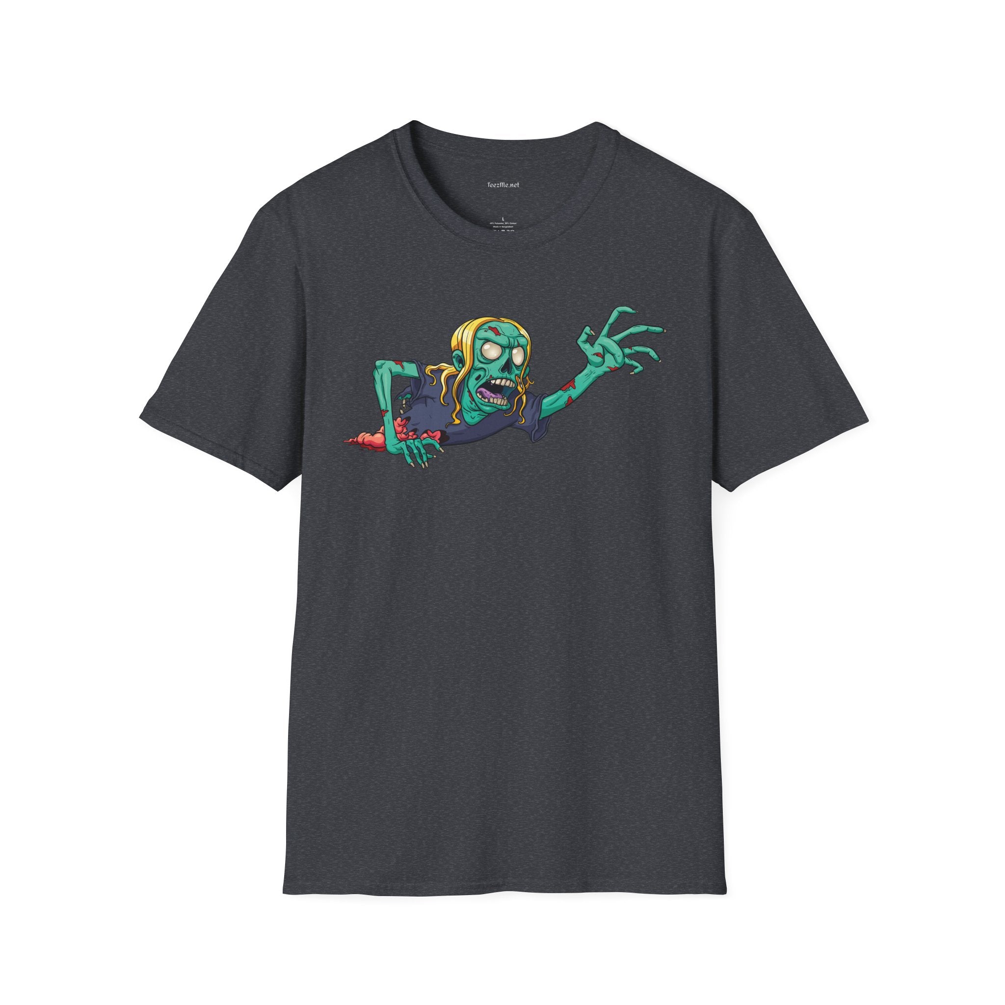 Zombie Grab - Unisex Softstyle T-Shirt 100% Cotton Graphic