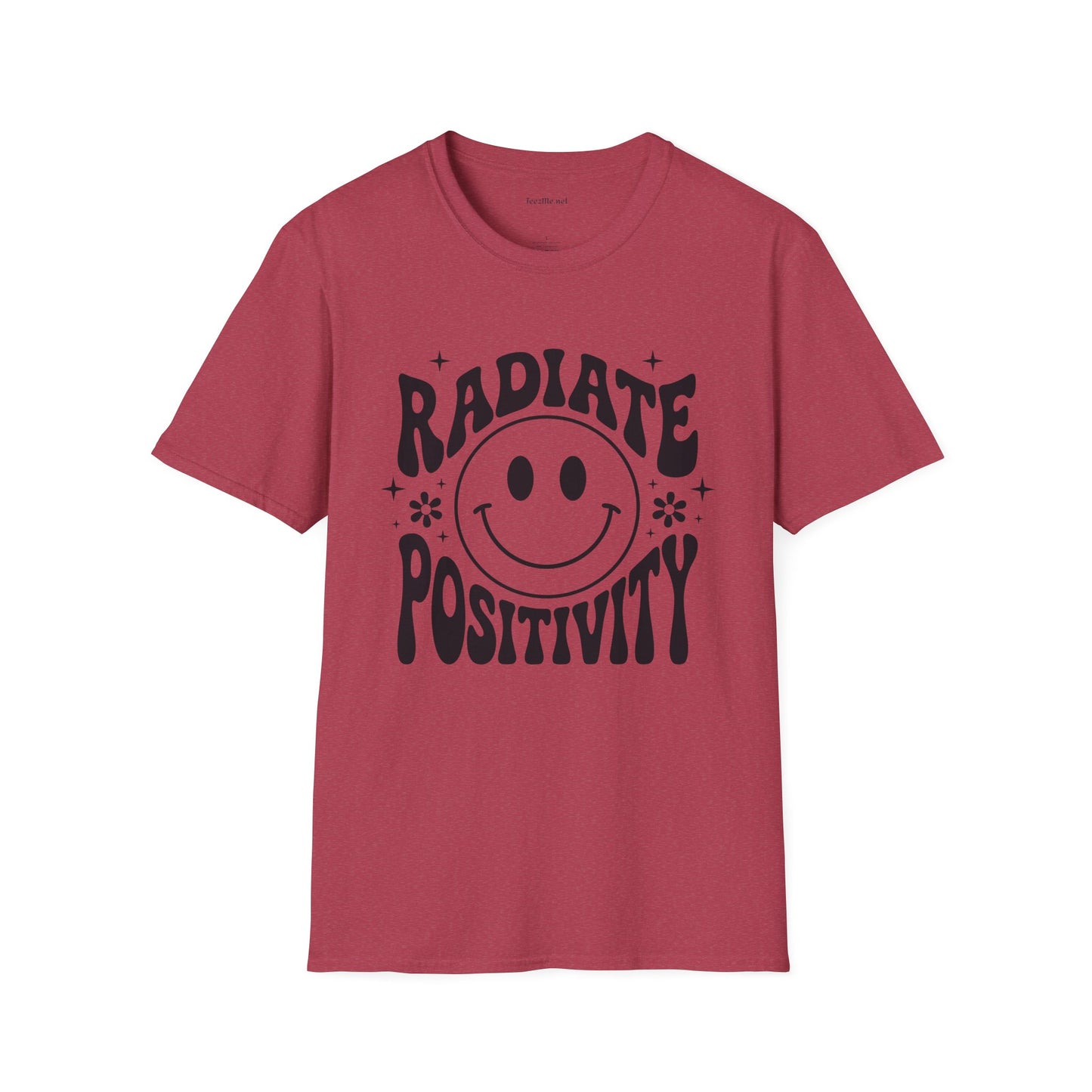 Radiate Positivity :) 02 Unisex Soft Style T-Shirt 100% Cotton Graphic