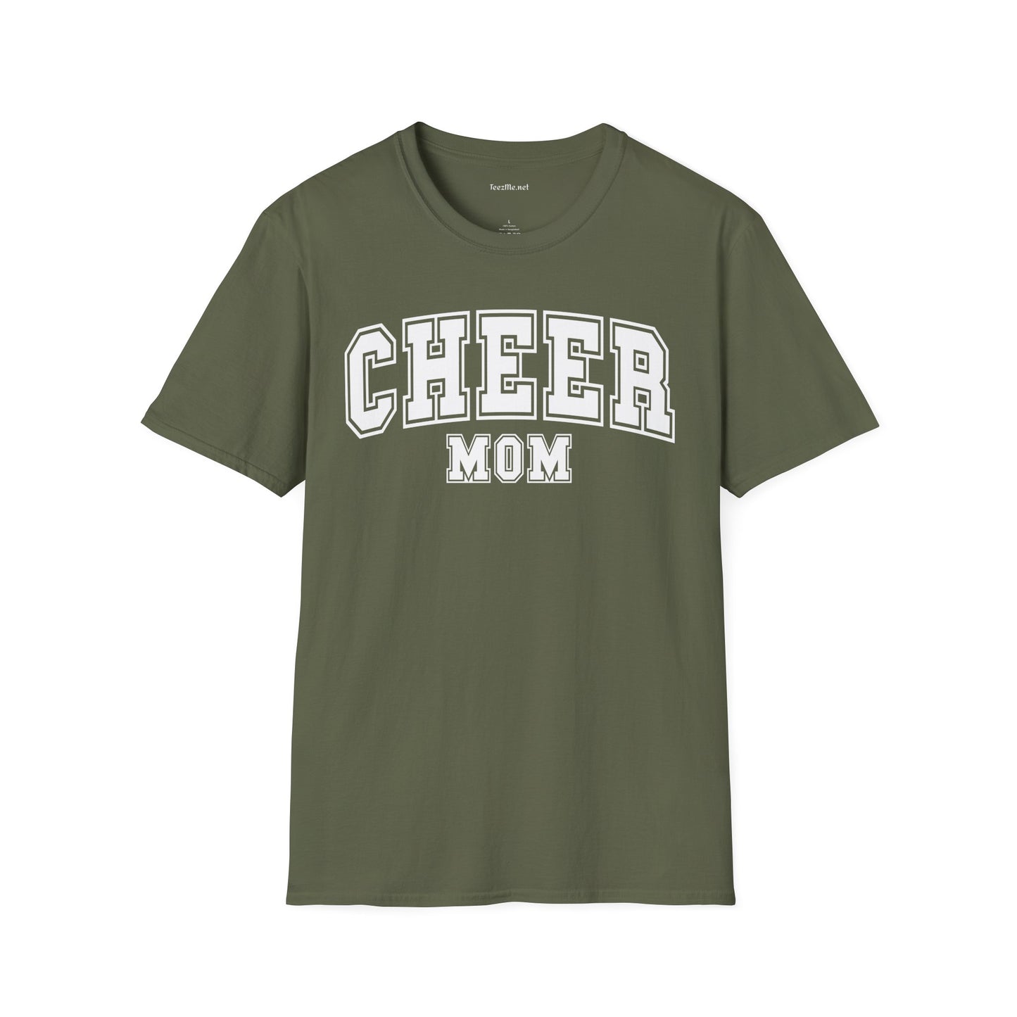 Cheer Mom Unisex Soft Style T-Shirt 100% Cotton Graphic