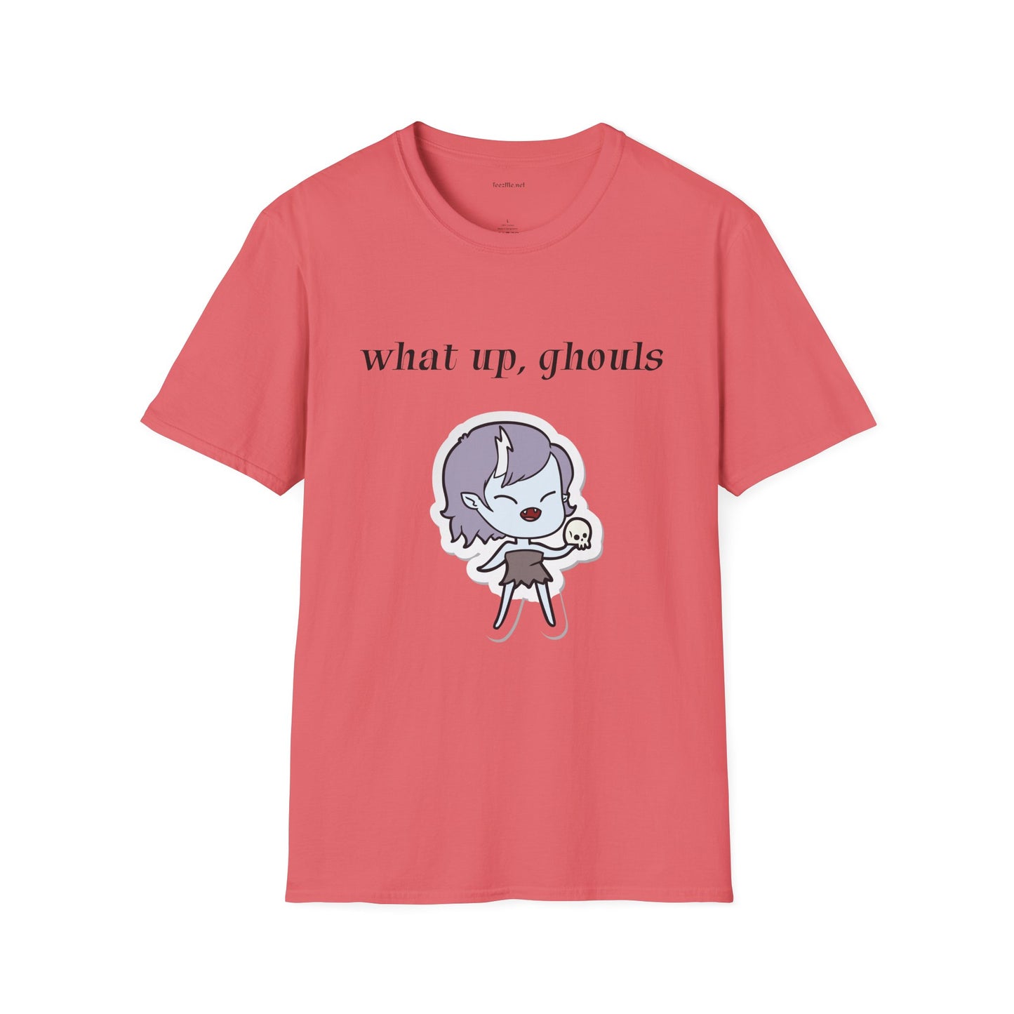 What up, ghouls - Unisex Softstyle T-Shirt 100% Cotton Graphic