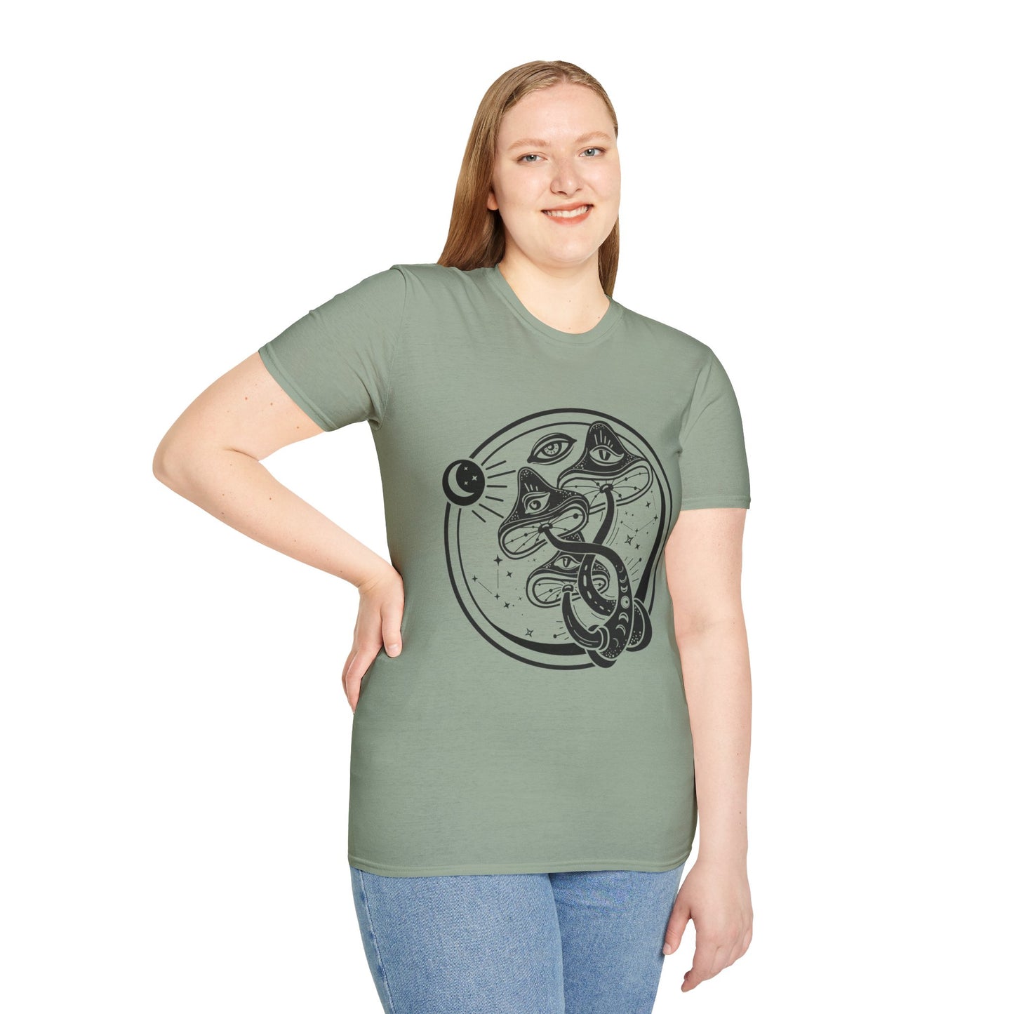 Mushrooms - Unisex Softstyle T-Shirt 100% Cotton Graphic