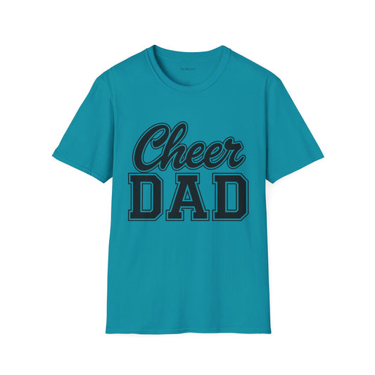 Cheer Dad Unisex Soft Style T-Shirt 100% Cotton Graphic