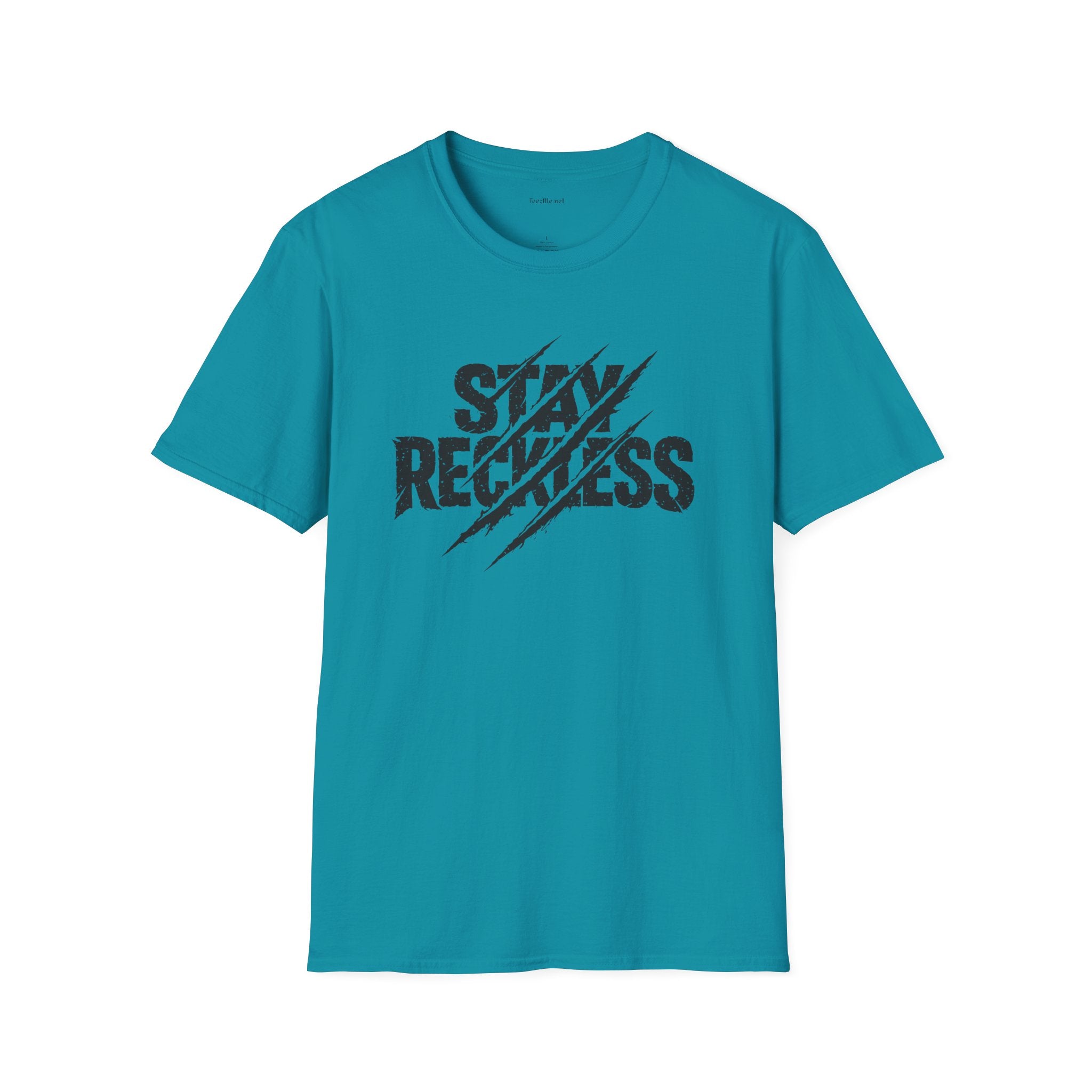 Stay Reckless T-Shirt — Distressed Claw-Mark Graphic Tee