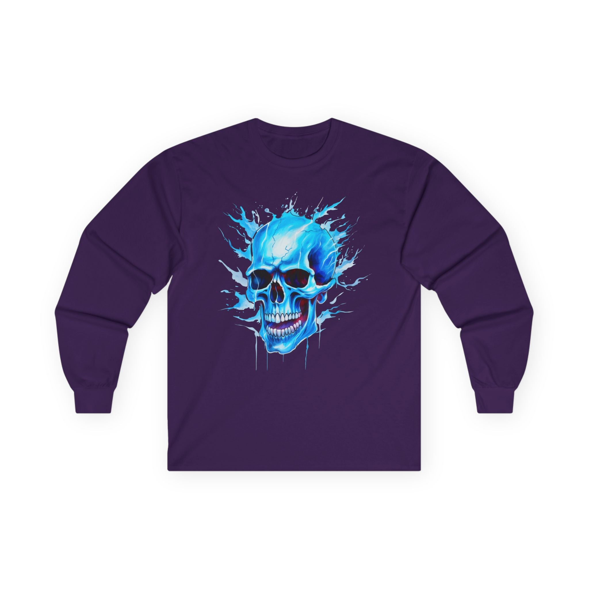 Blue Skull 01 Unisex Ultra Cotton Long Sleeve Tee