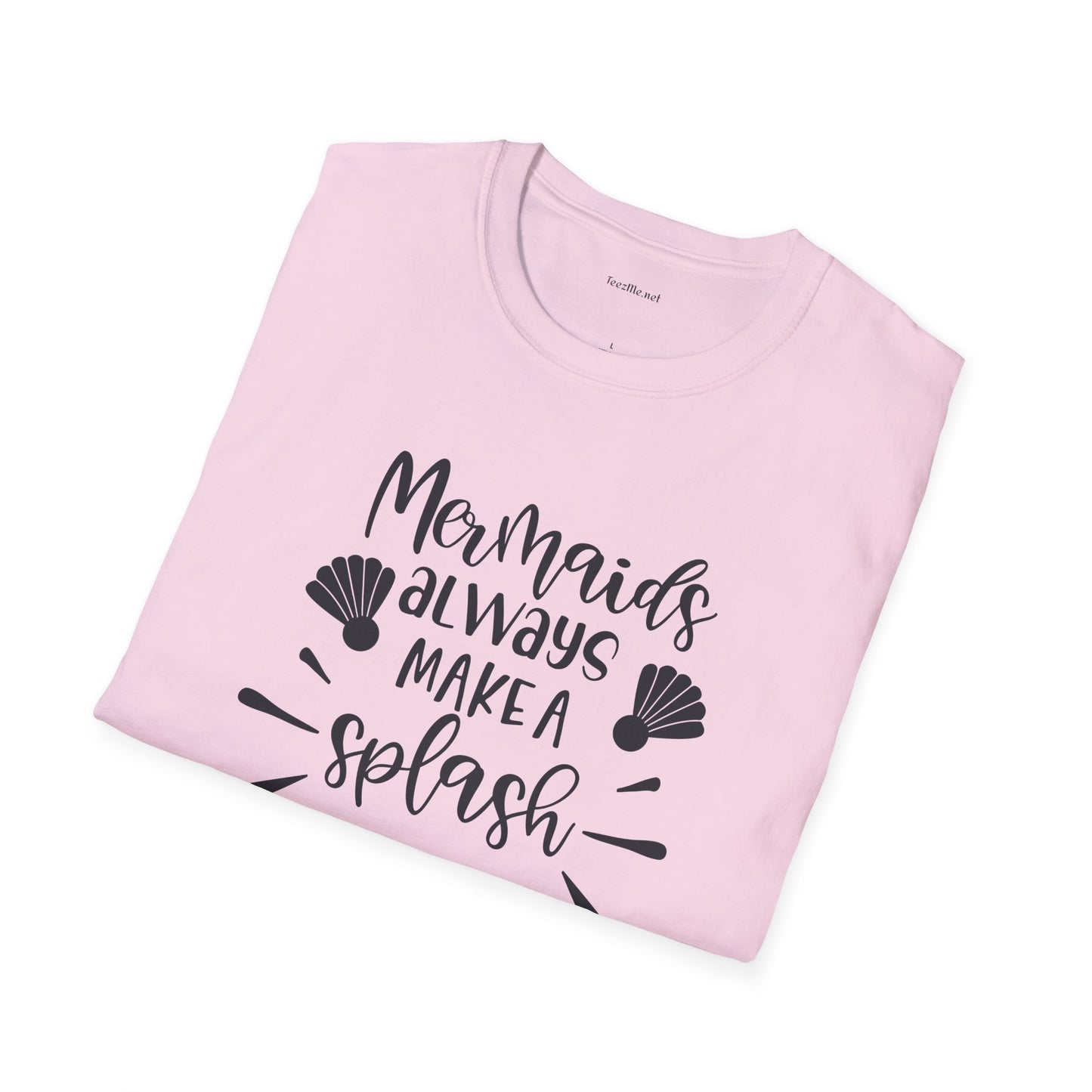 Mermaids make a splash - Unisex Softstyle T-Shirt 100% Cotton Graphic