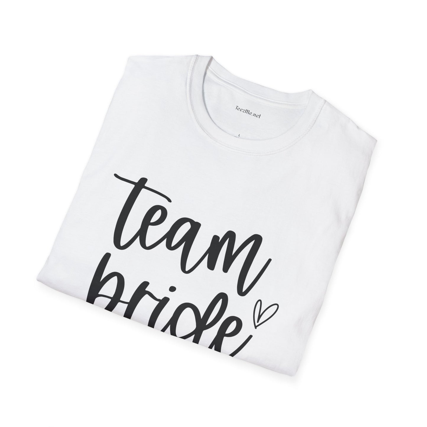 Team Bride Unisex Softstyle T-Shirt 100% Cotton Graphic Bridal Party