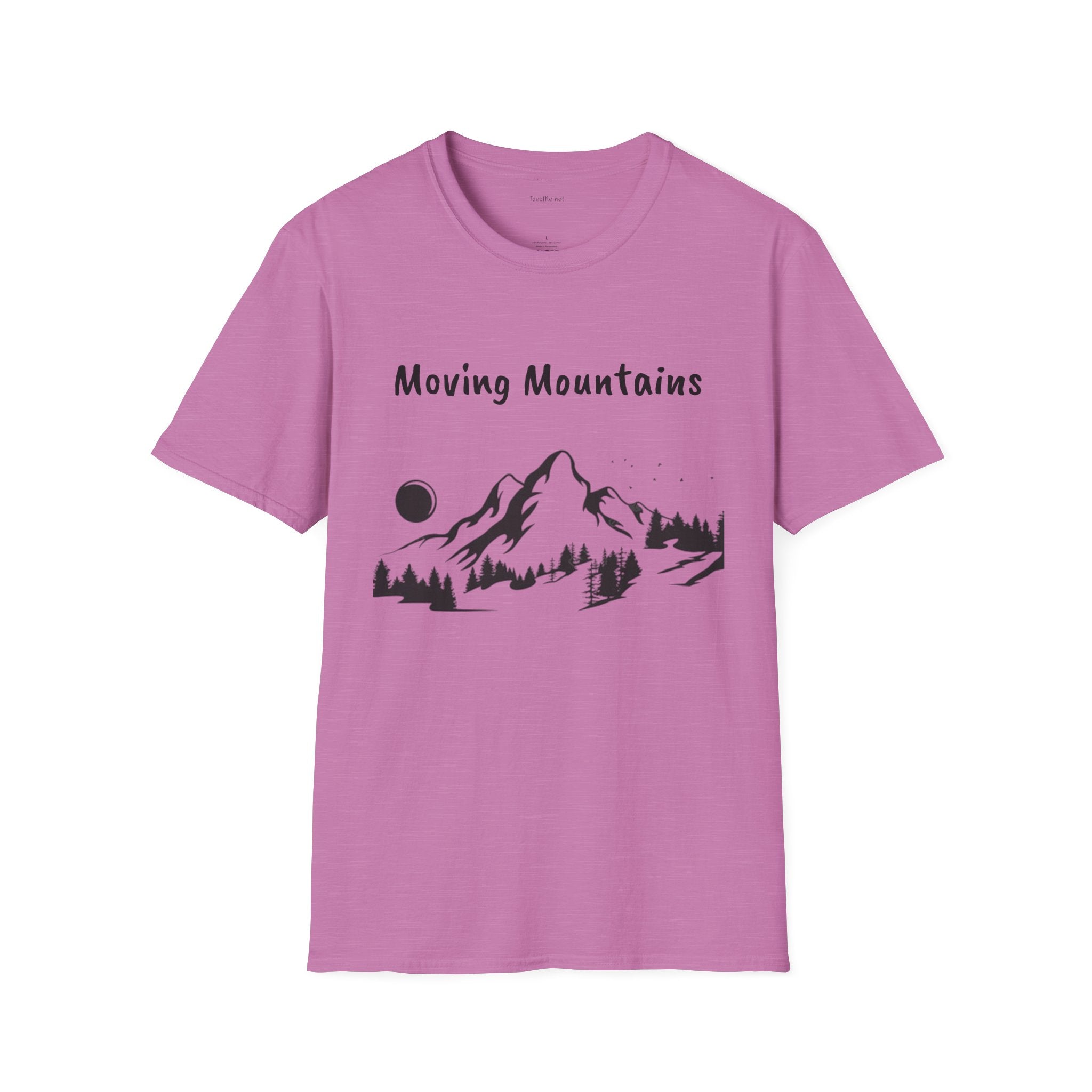 Moving Mountains - Unisex Softstyle T-Shirt 100% Cotton Graphic