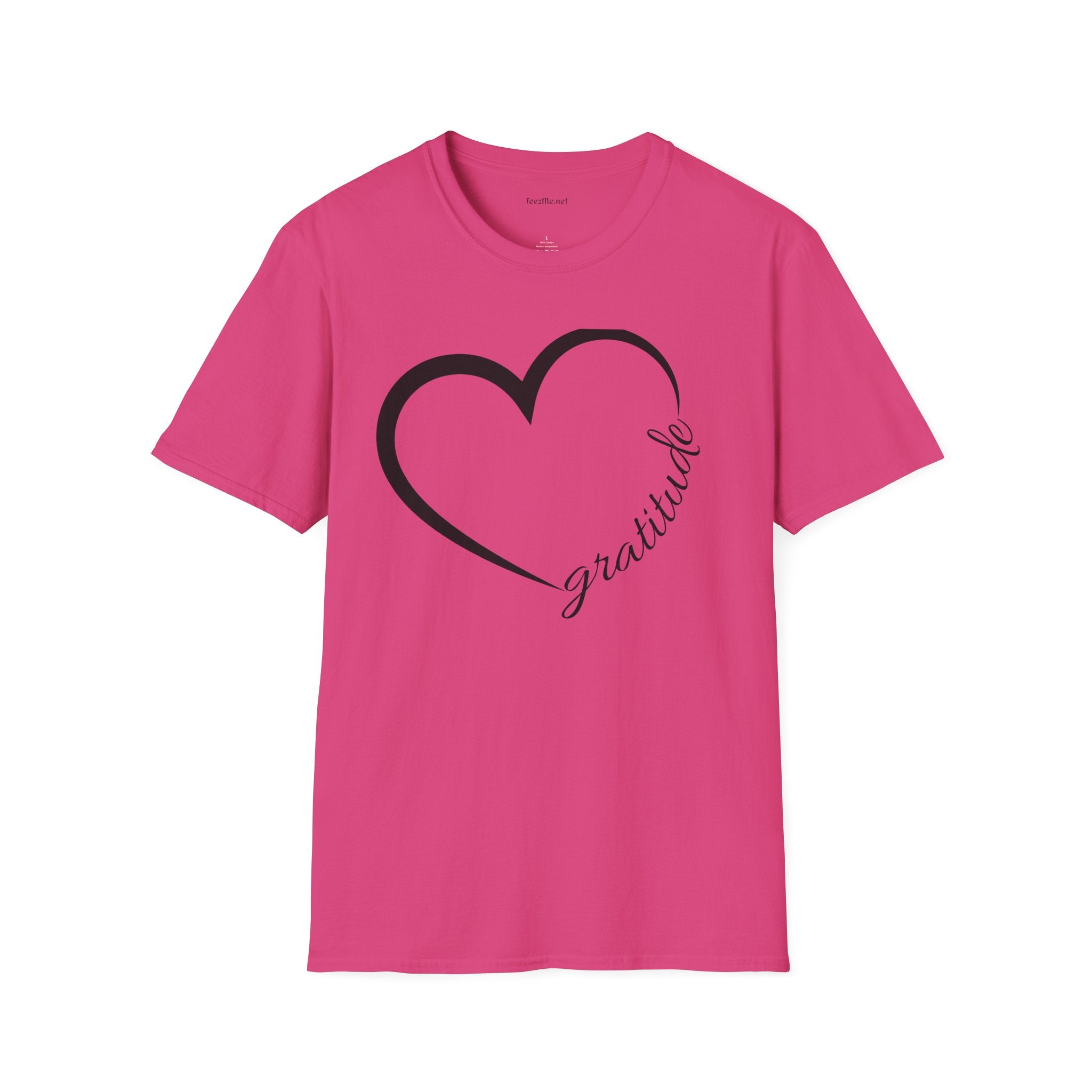 Gratitude Unisex Softstyle T-Shirt 100% Cotton Graphic