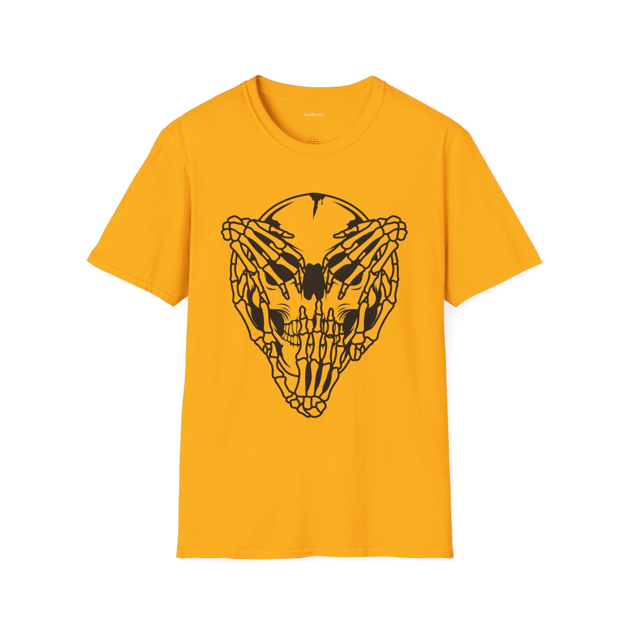 Hear Speak See No Evil Skull Unisex Softstyle T-Shirt 100% Cotton Graphic