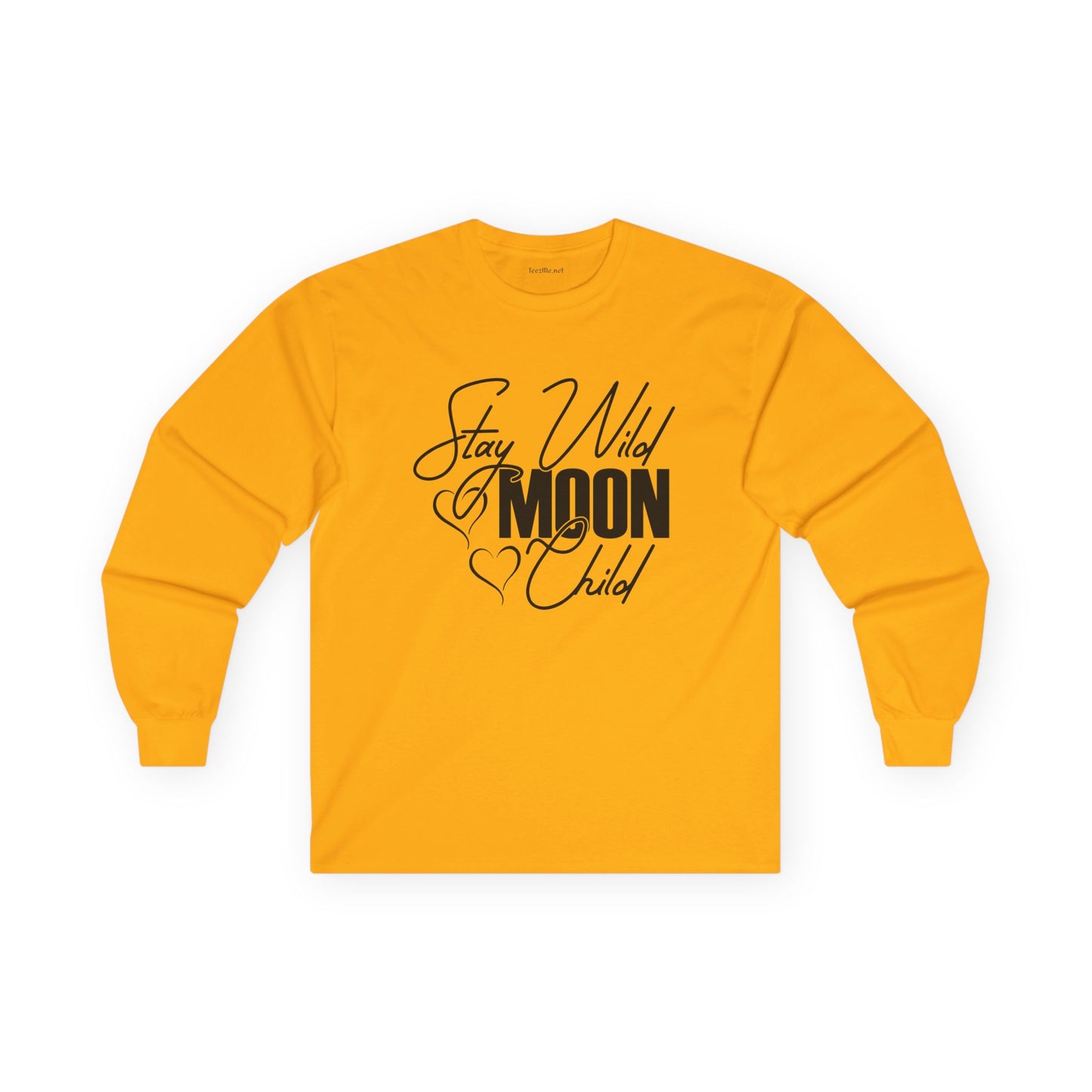 Stay Wild Moon Child with hearts Unisex Ultra Cotton Long Sleeve Tee