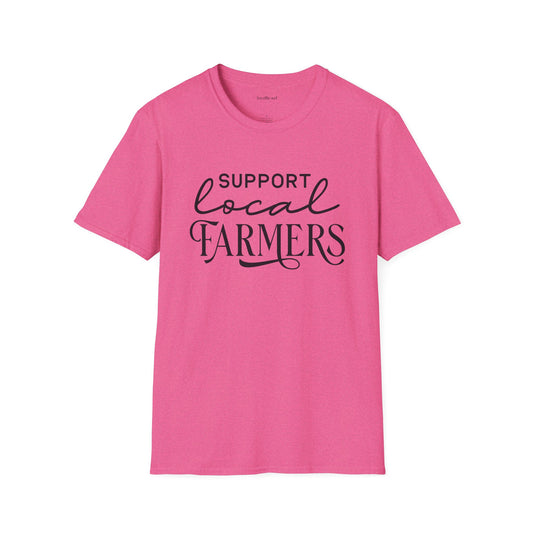 Support Local Farmers Unisex Softstyle T-Shirt 100% Cotton