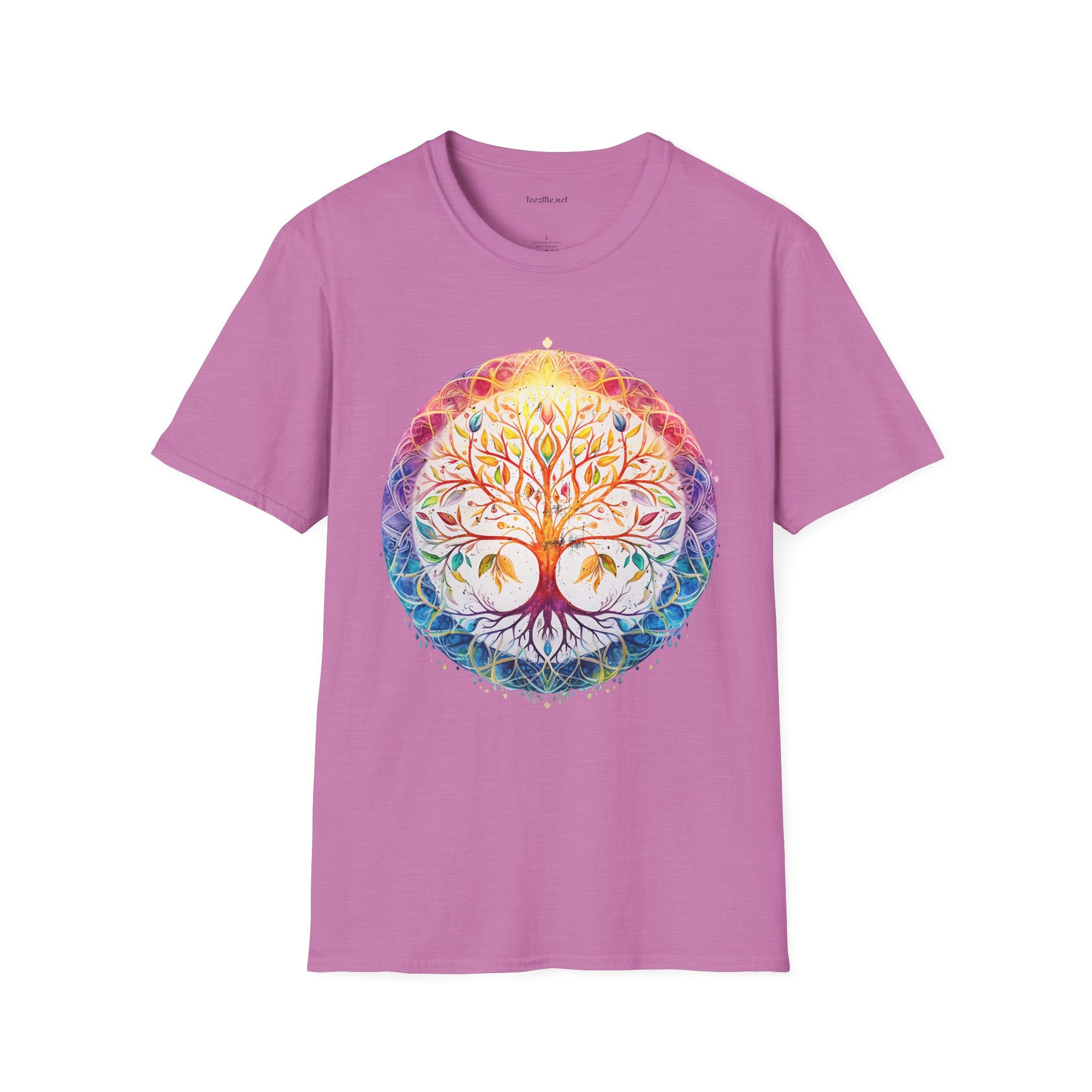 Mandala Tree - Unisex Softstyle T-Shirt 100% Cotton Graphic