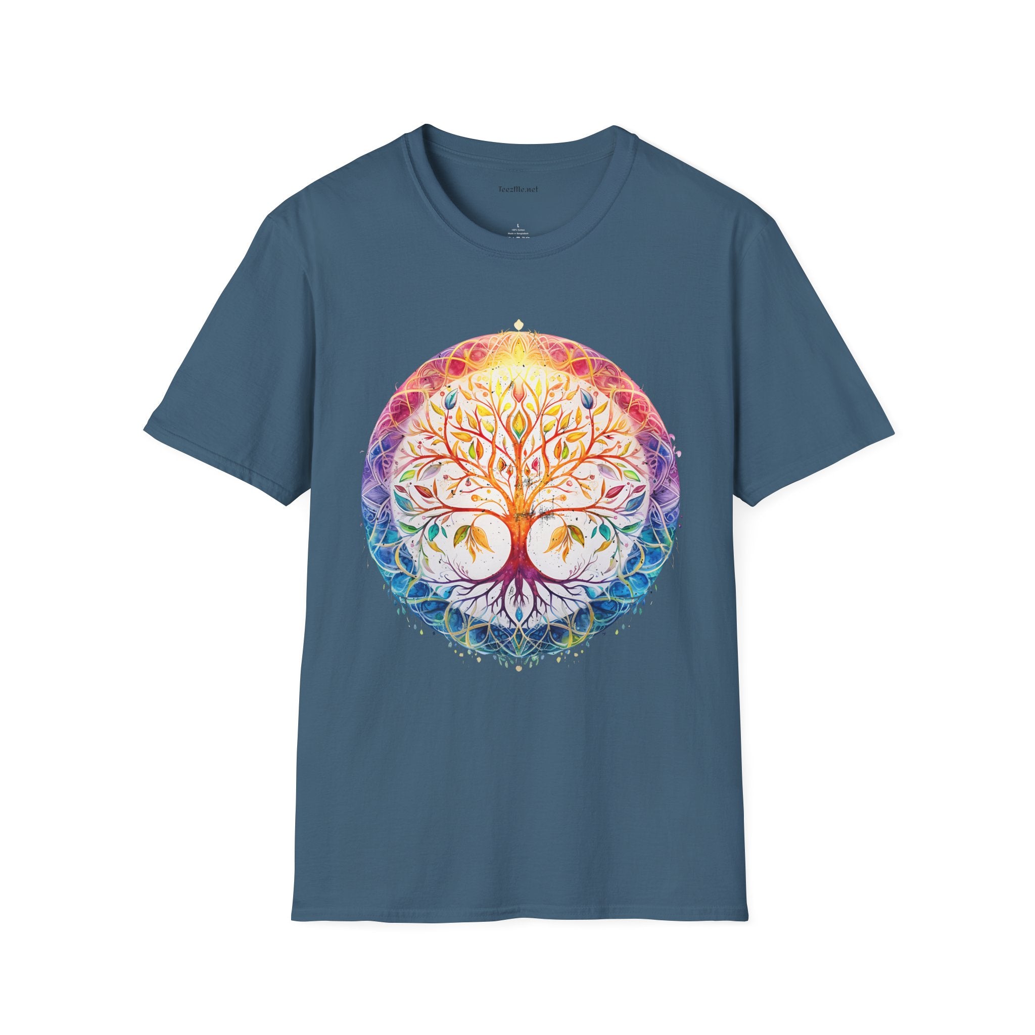 Mandala Tree - Unisex Softstyle T-Shirt 100% Cotton Graphic