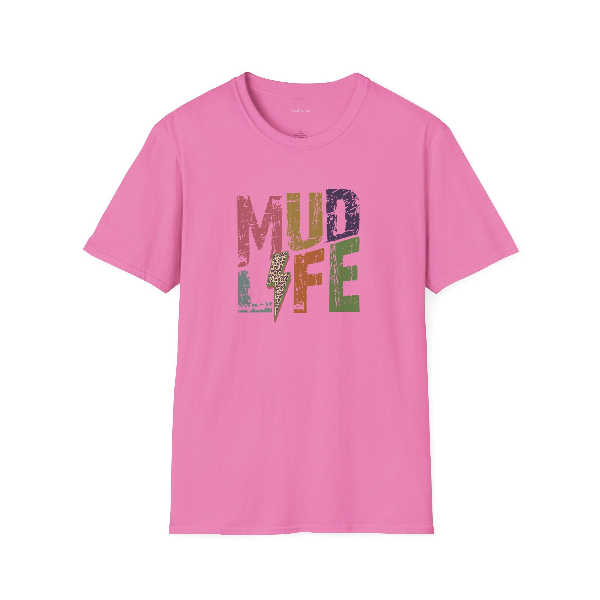 MUD LIFE  - Unisex Softstyle T-Shirt 100% Cotton Graphic