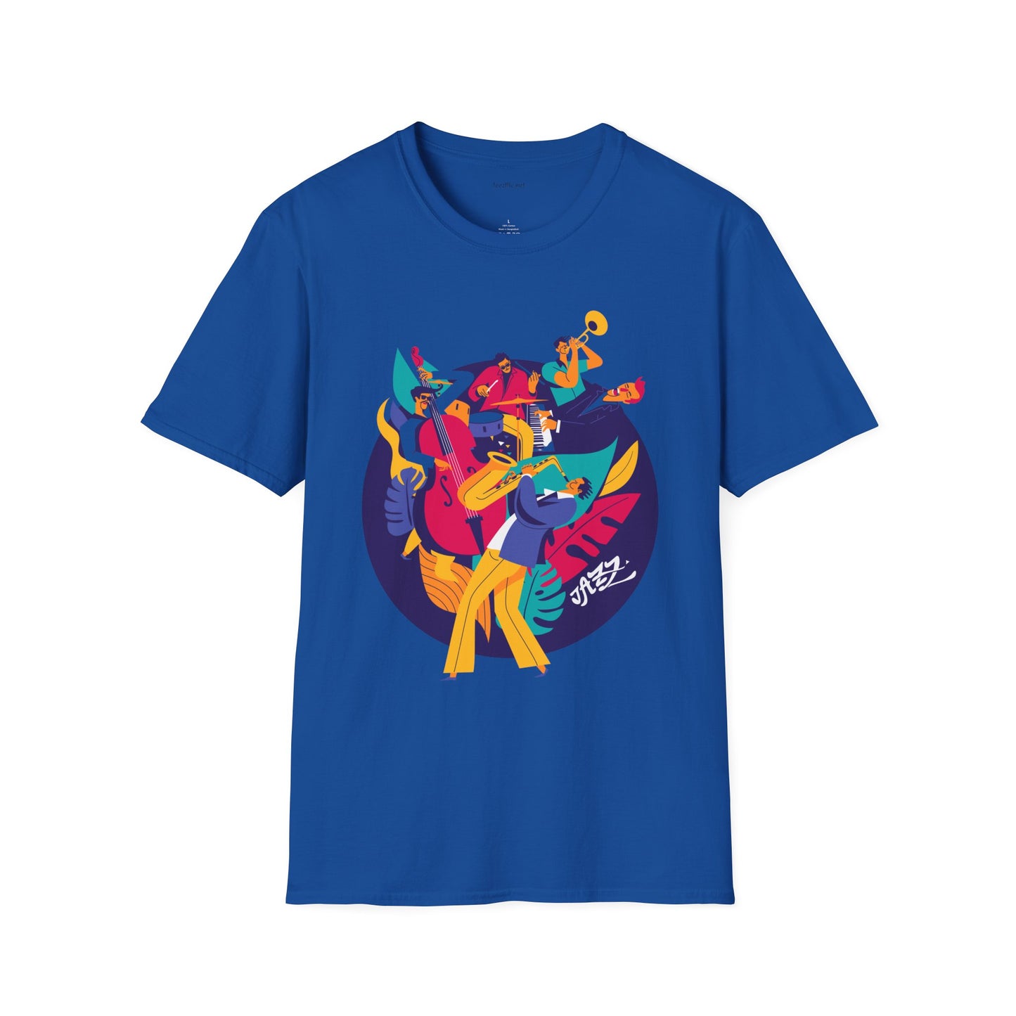 Jazz Music Unisex Softstyle T-Shirt 100% Cotton Graphic