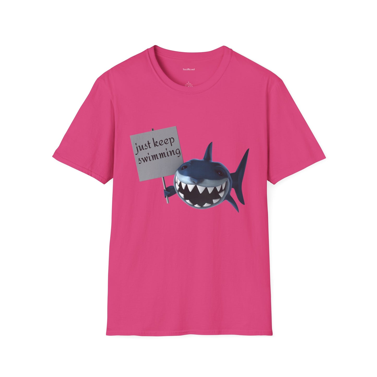 Just keep swimming - Unisex Softstyle T-Shirt 100% Cotton Graphic