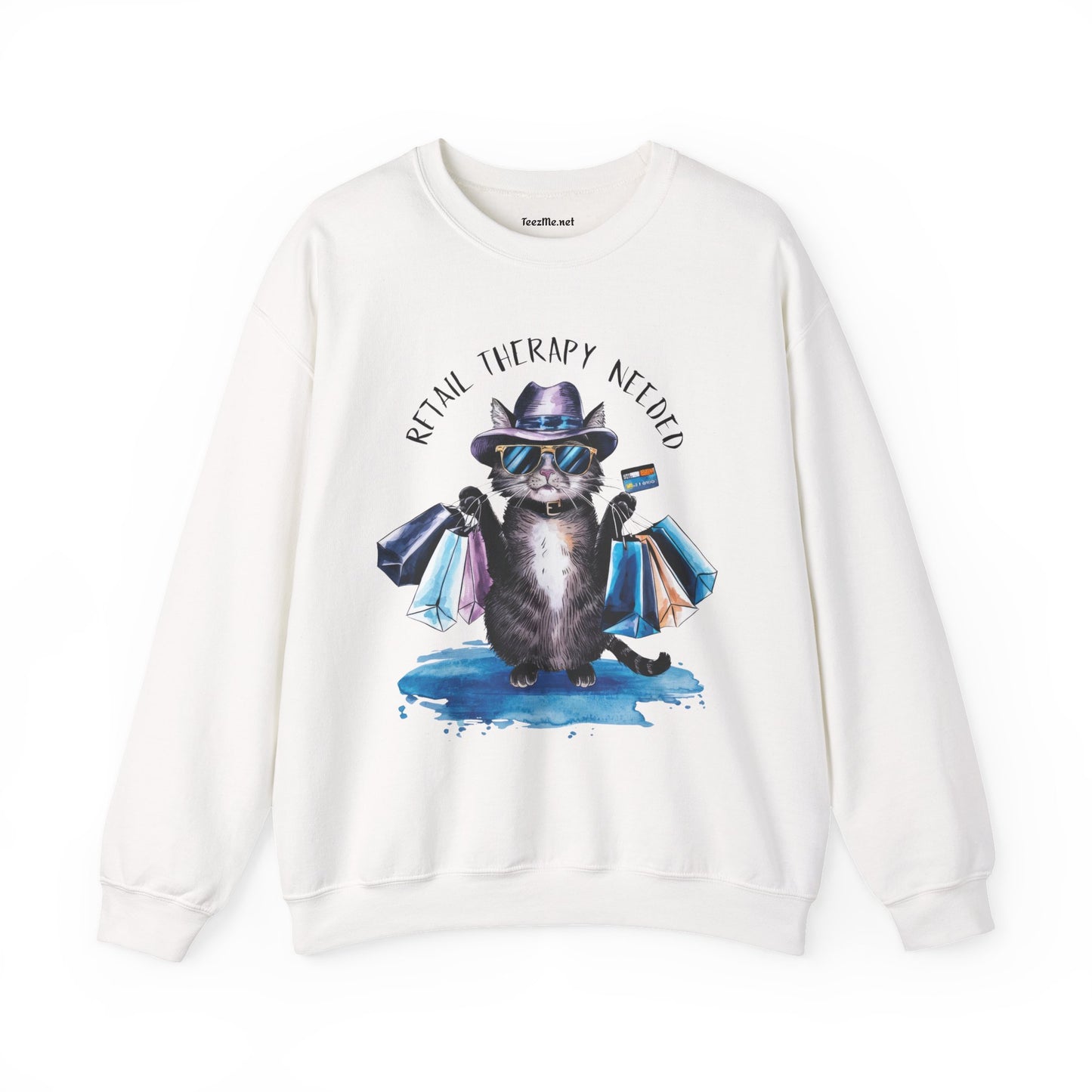 Retail Therapy Needed Unisex Heavy Blend™ Crewneck Sweatshirt Graphic